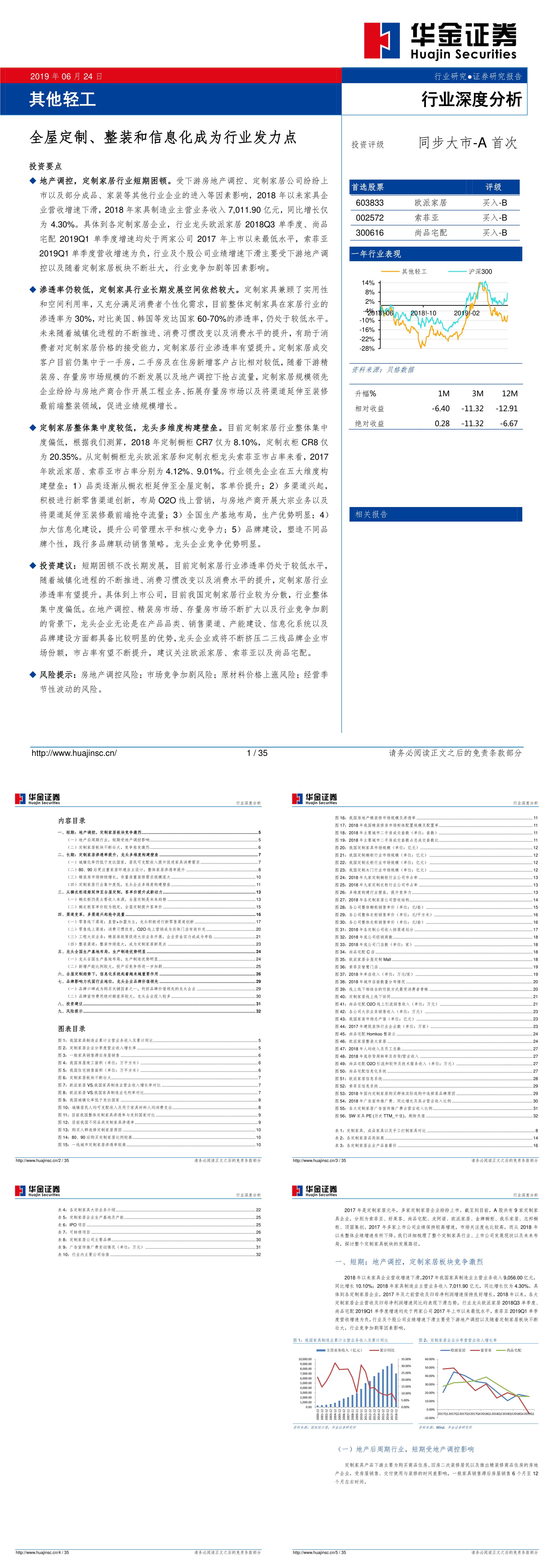 其他轻工行业全屋定制整装和信息化成为行业发力点