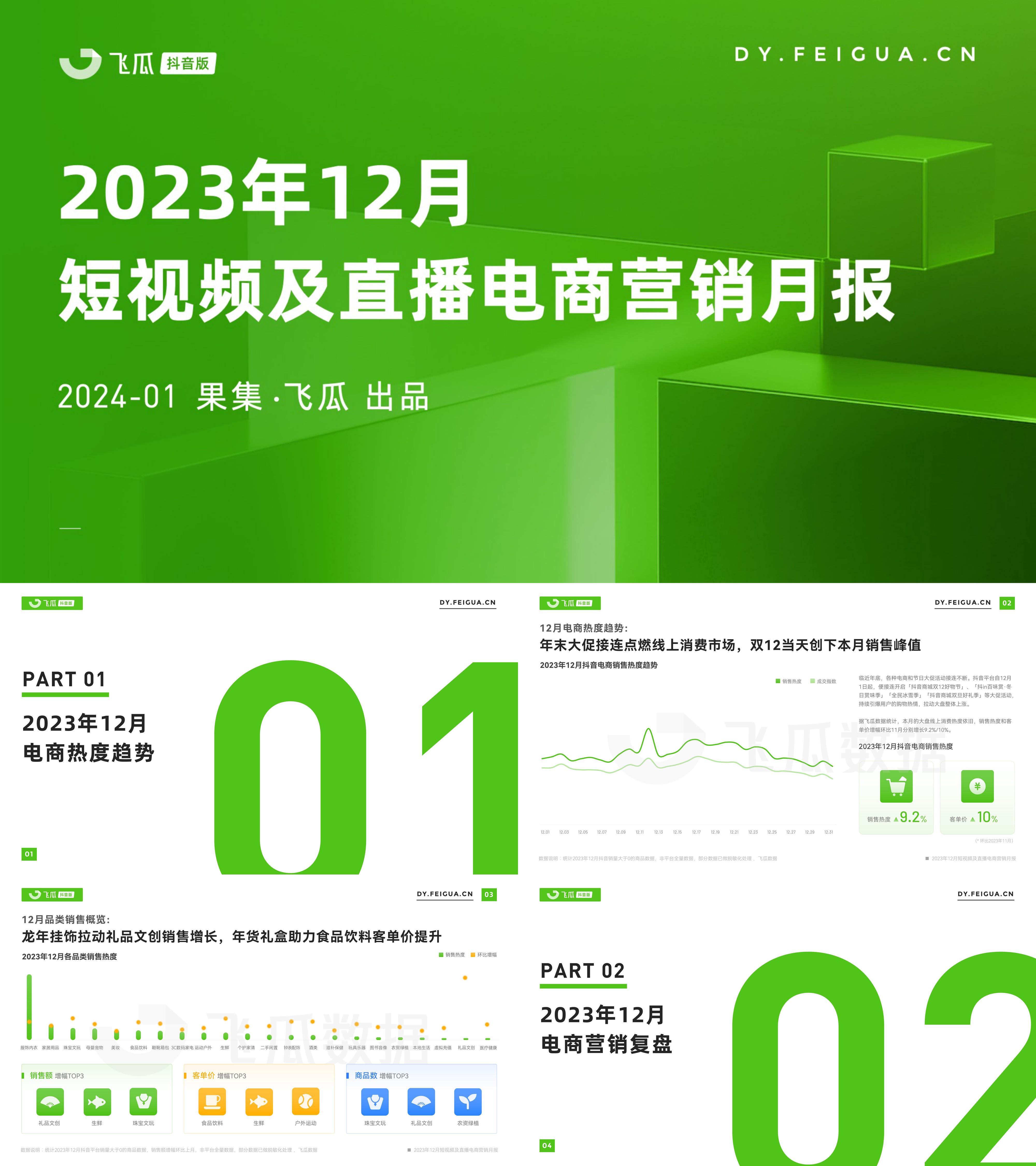 2023年12月短视频及直播电商营销月报报告