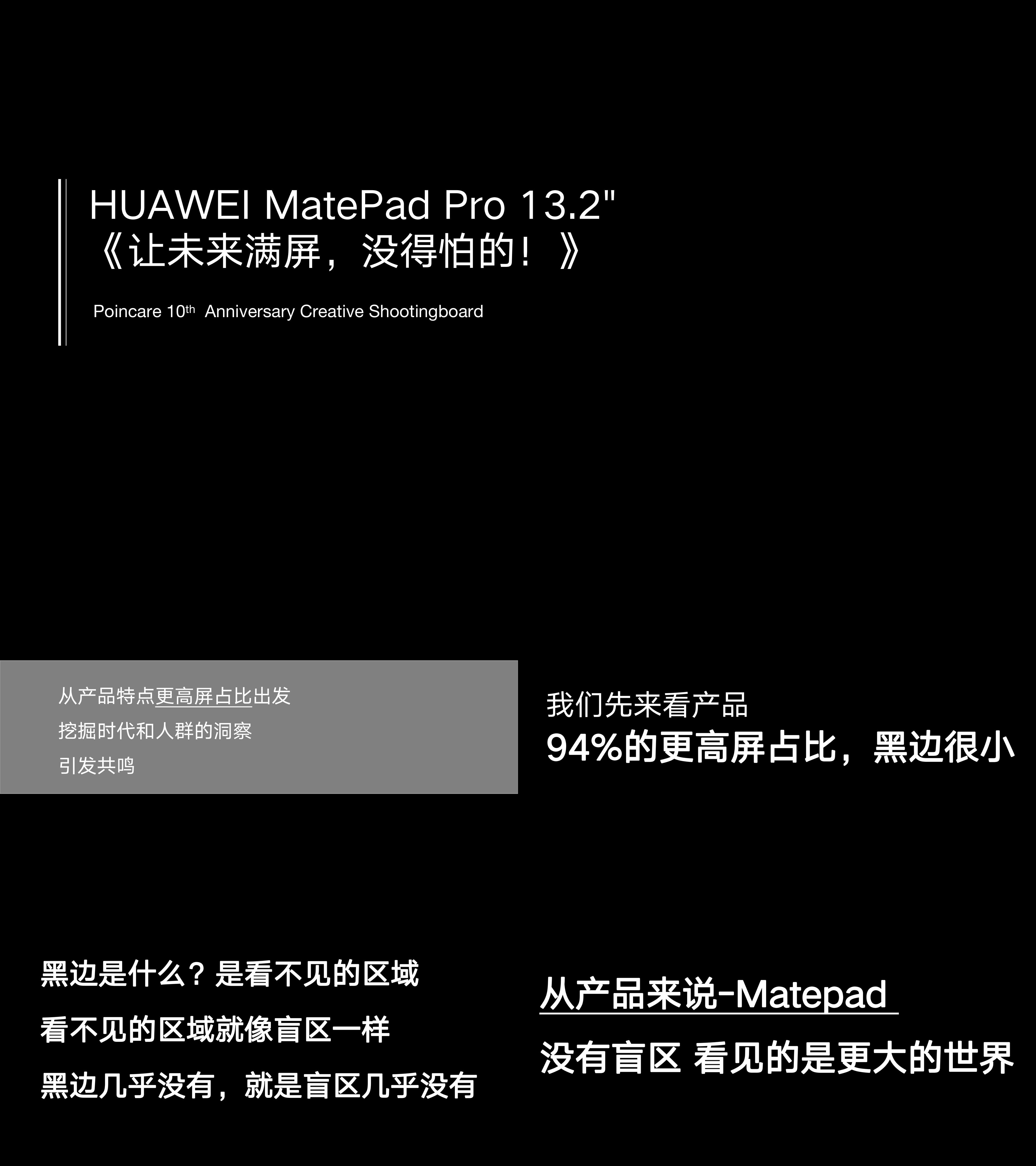 电子产品华为平板电脑MatePadpro十周年创意脚本