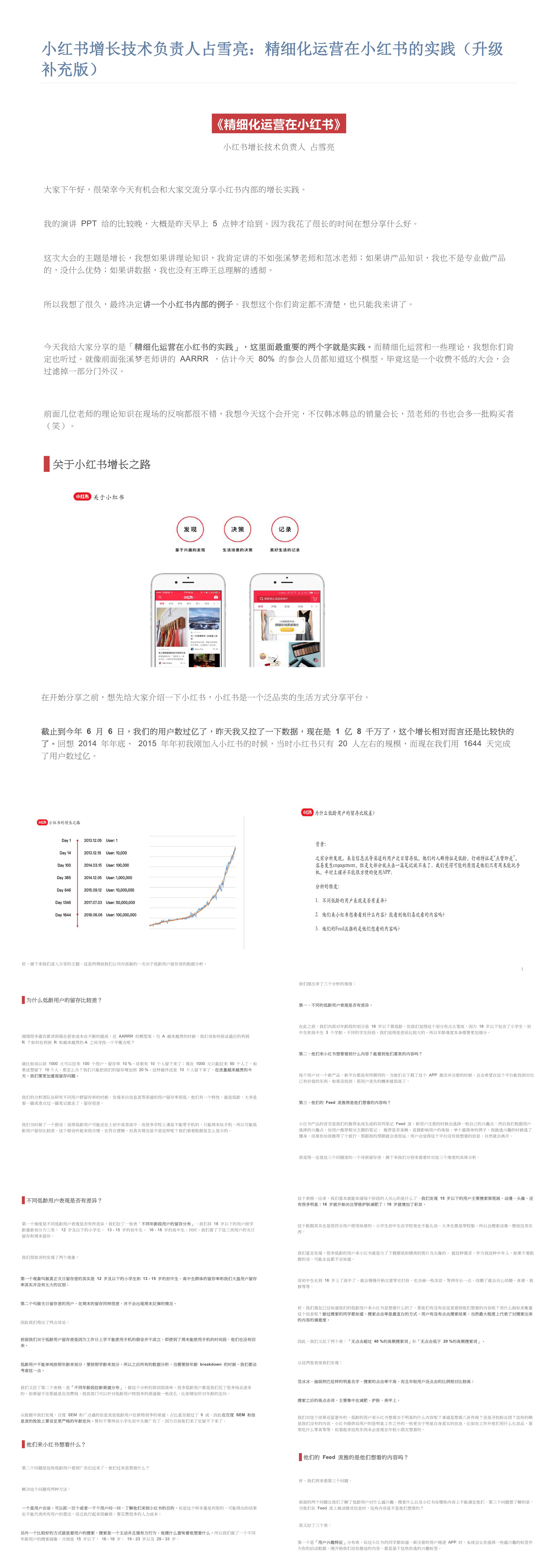 精细化运营在小红书的实践