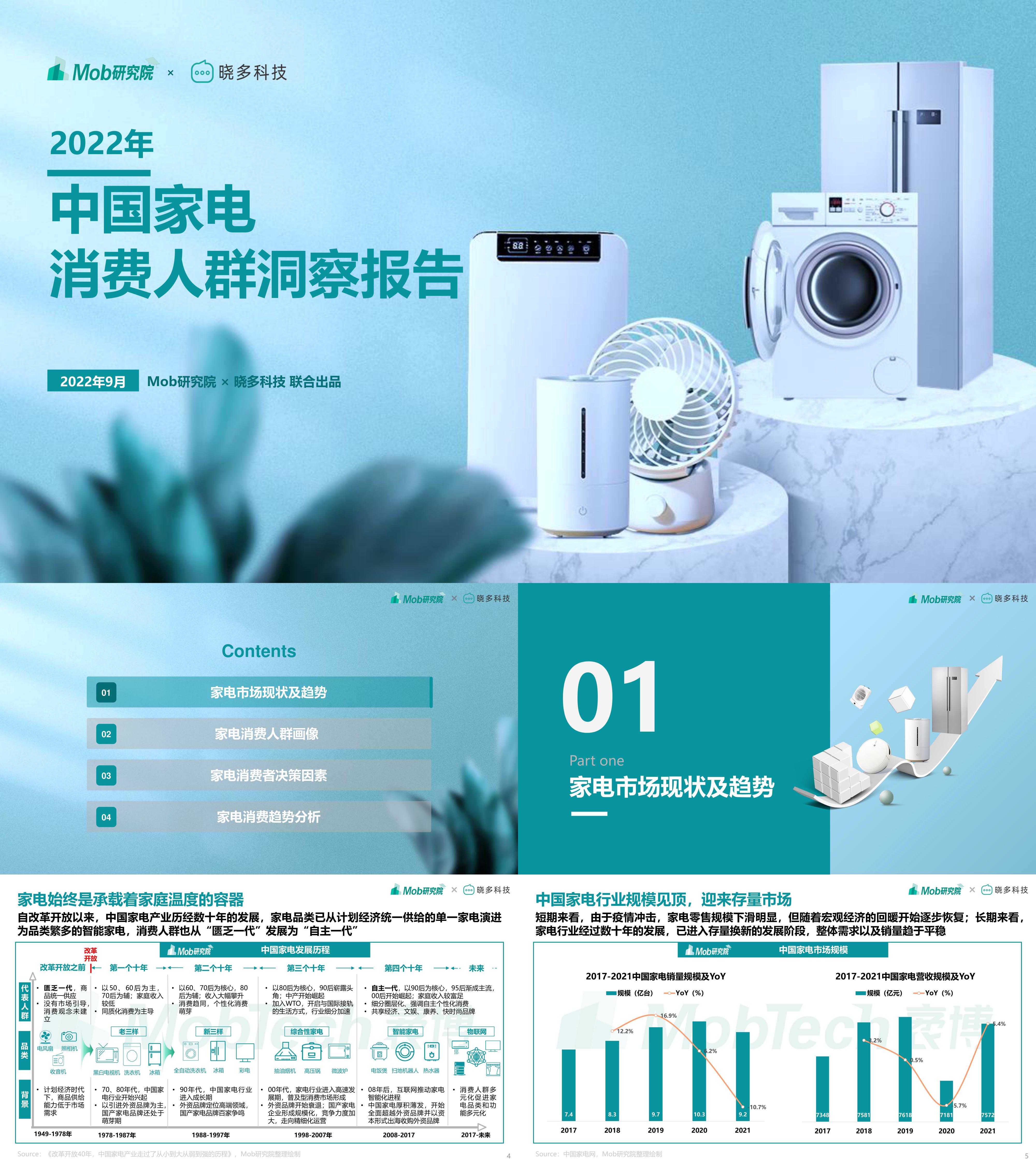 中国家电消费人群洞察报告Mob研究院