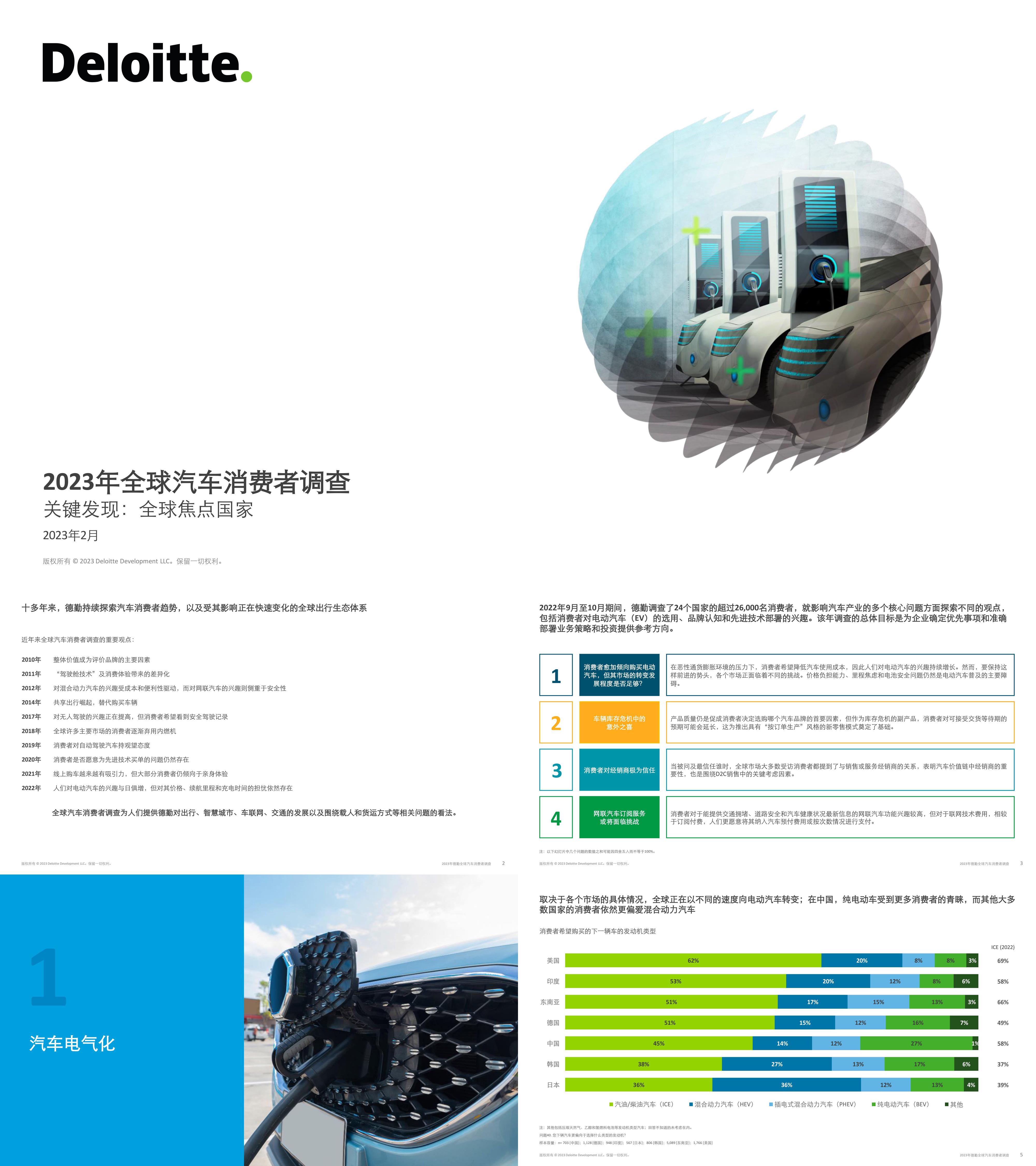 全球汽车消费者调查全球焦点国家中英版德勤