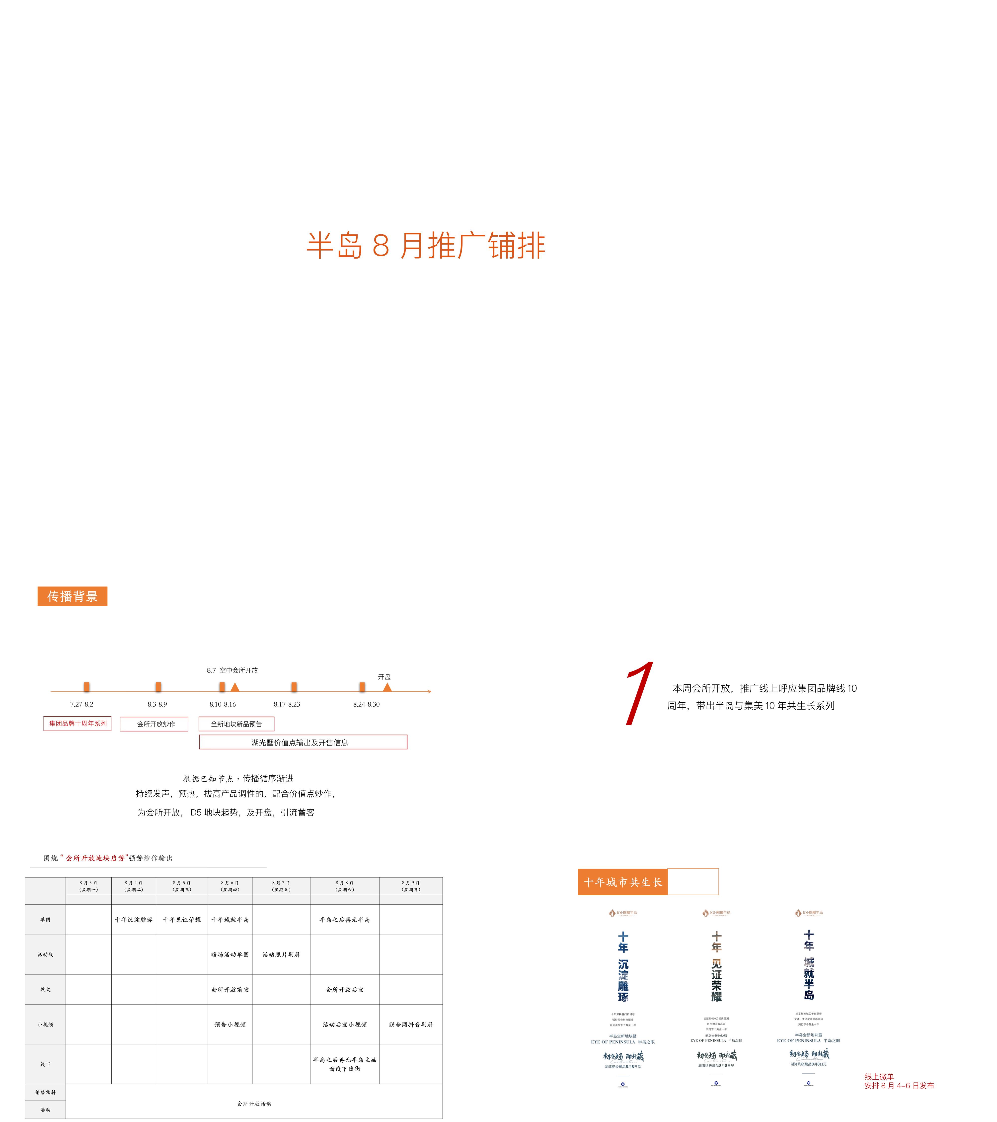 棕榈半岛8月推广策划案