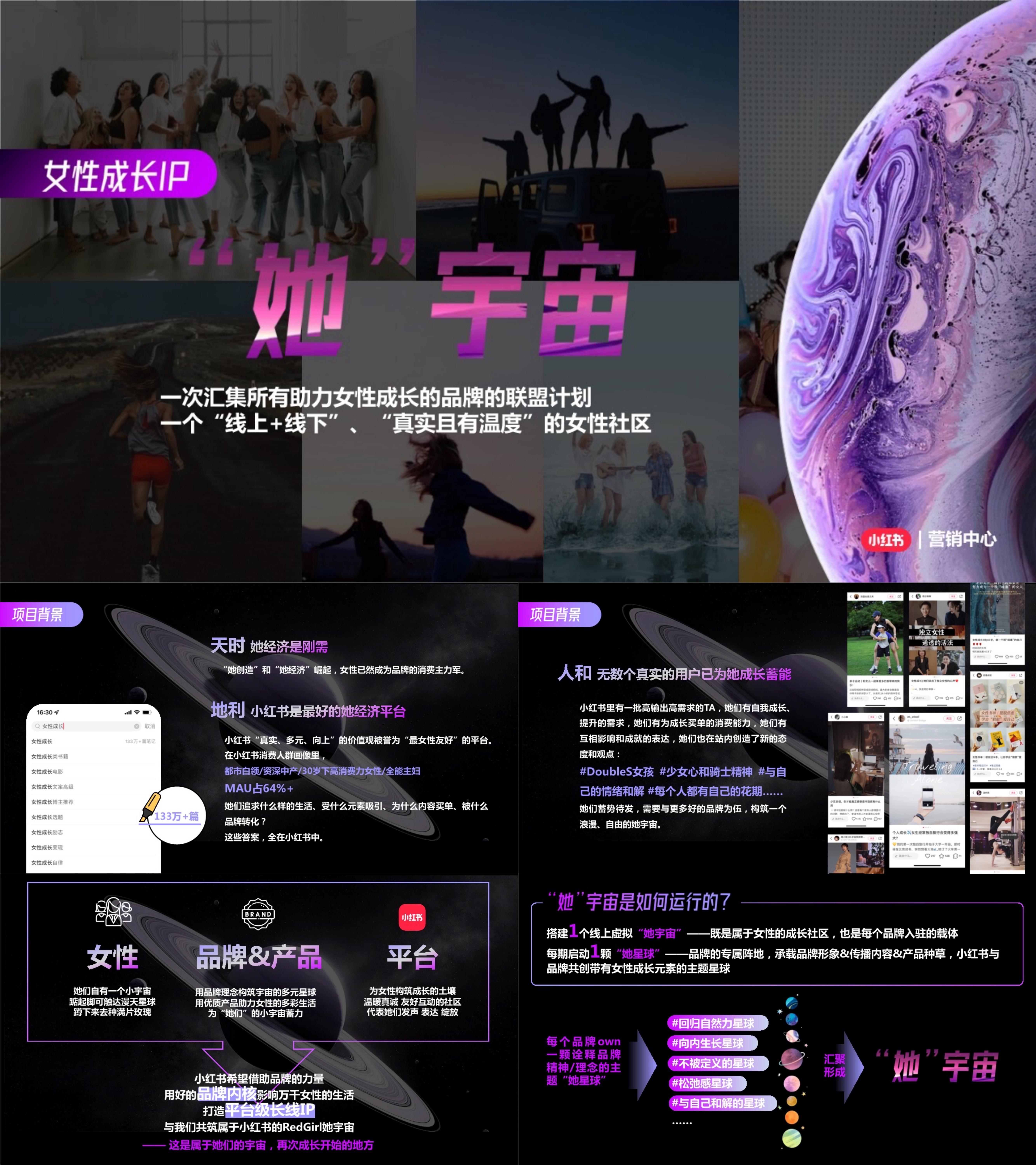 小红书她宇宙女王节女性向项目招商方案