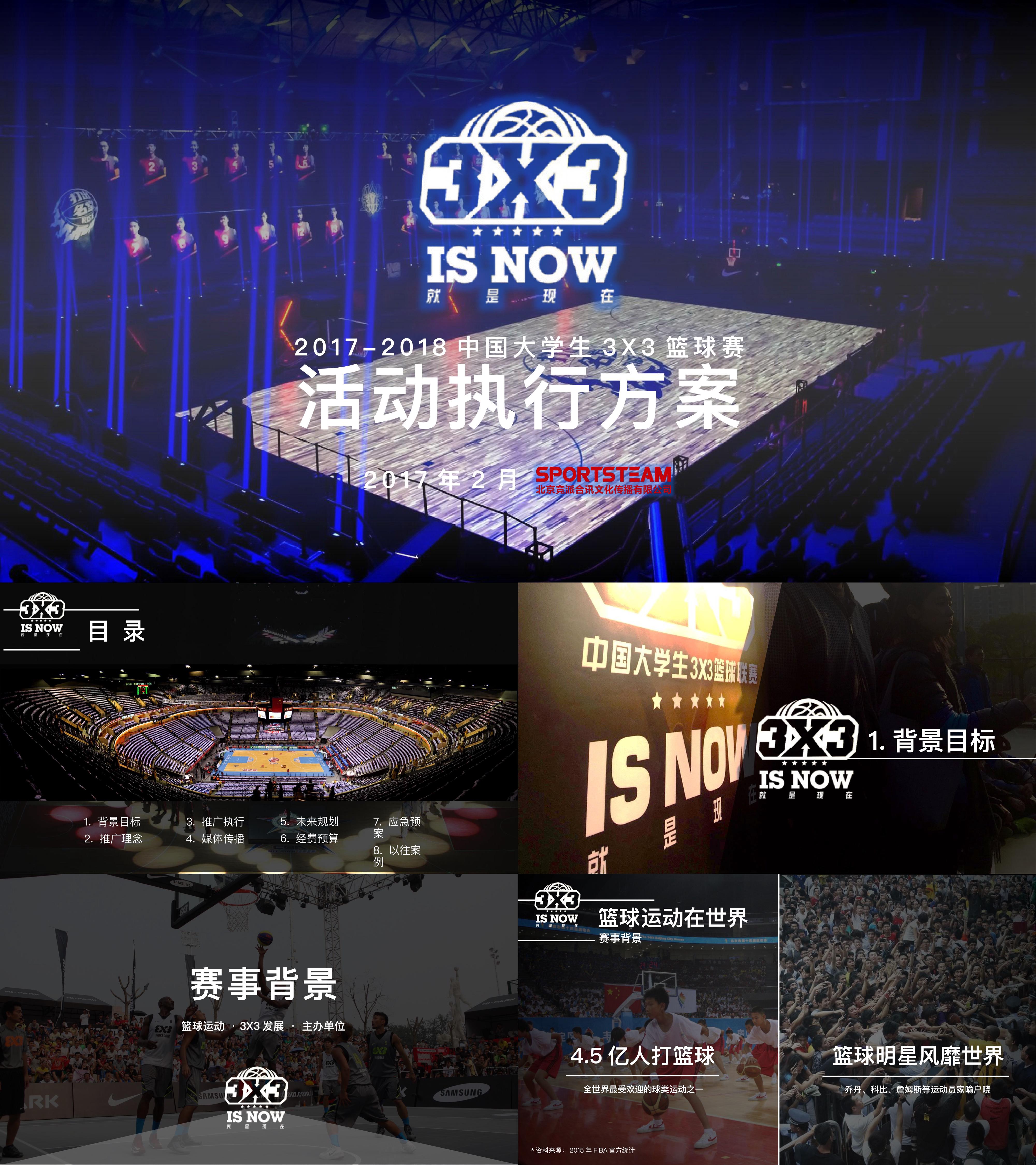 中国大学生3X3篮球赛活动策划执行方案