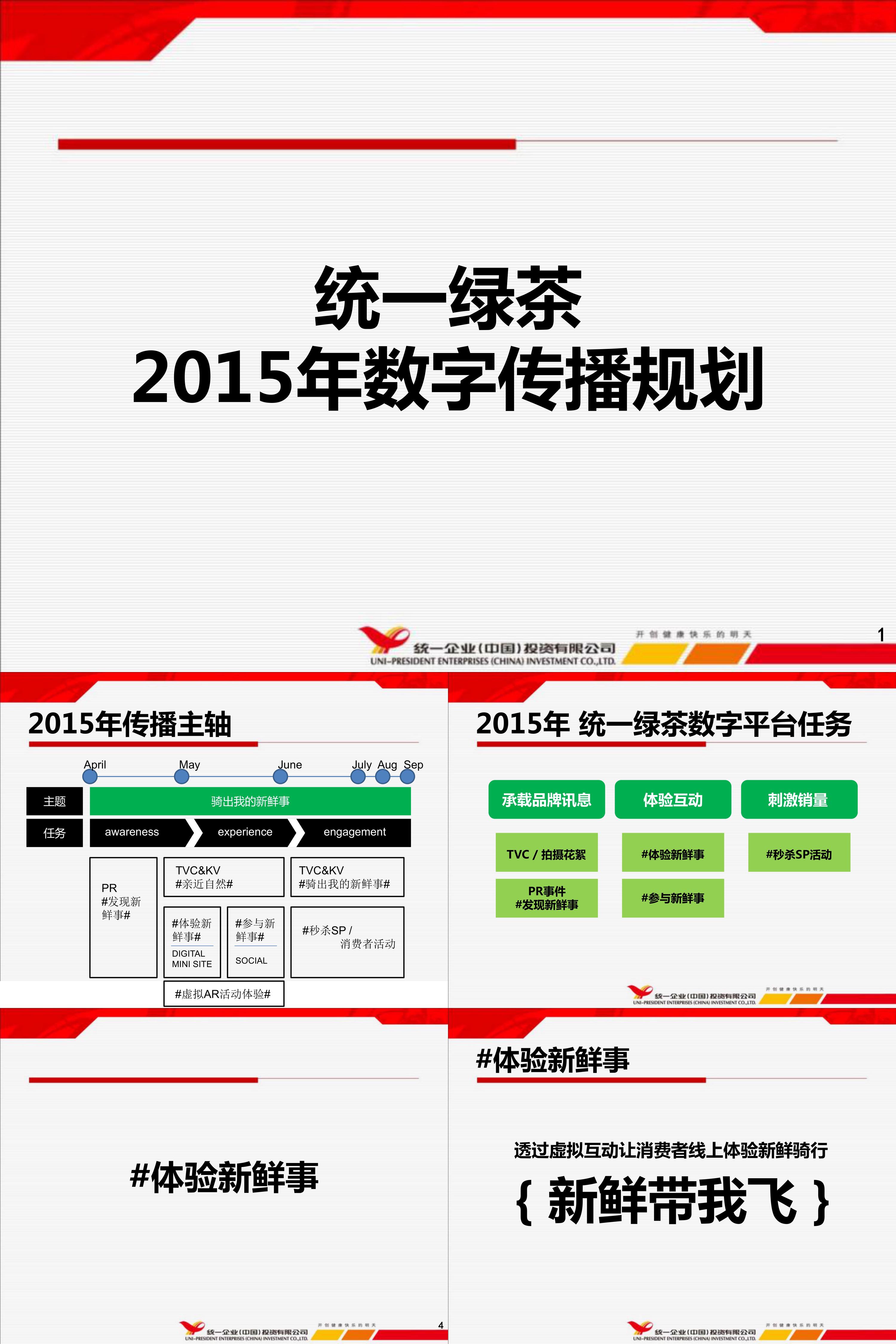 统一绿茶骑出我的新鲜事推广方案数字传播规划