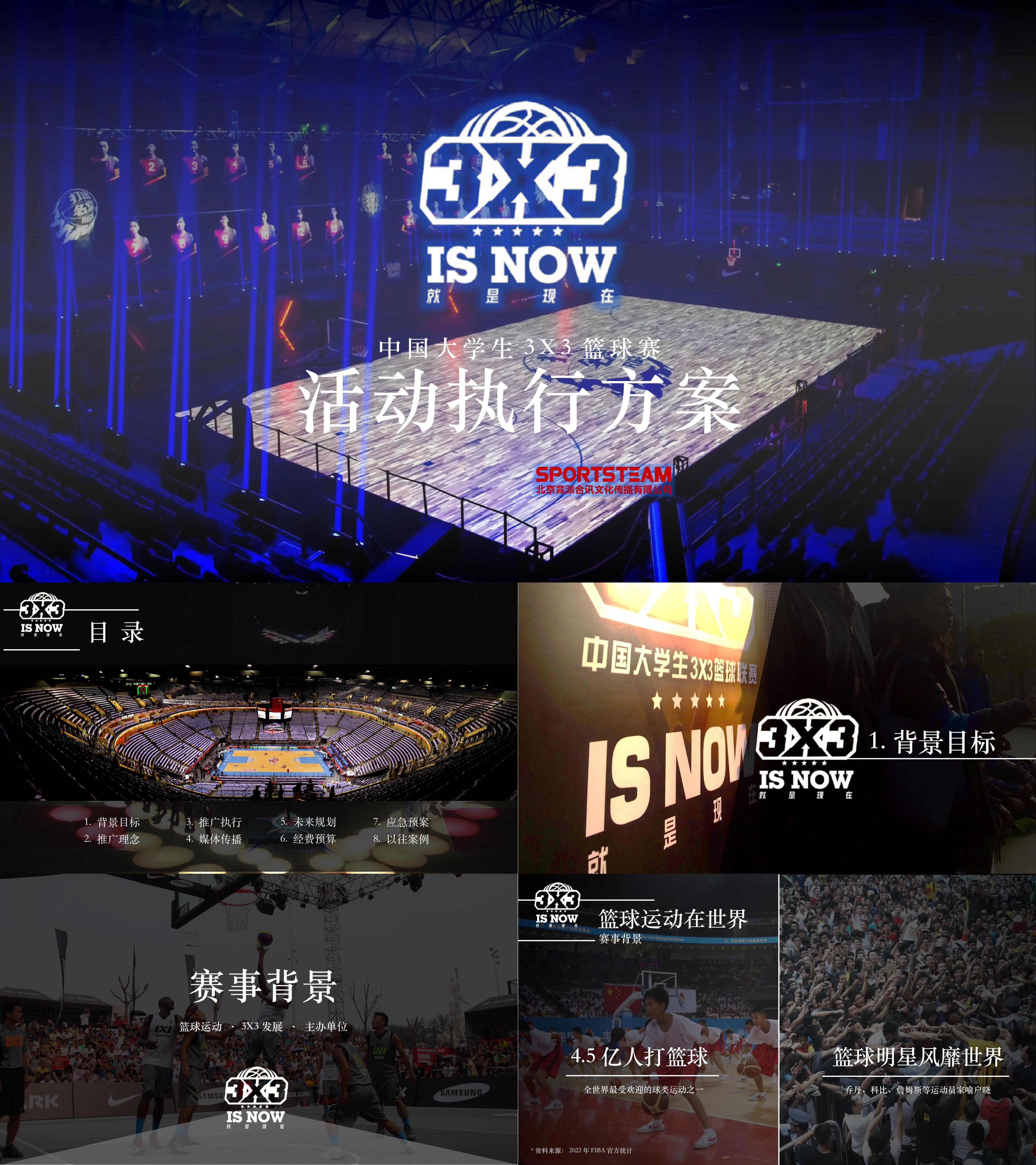 中国大学生3X3篮球赛活动策划执行方案