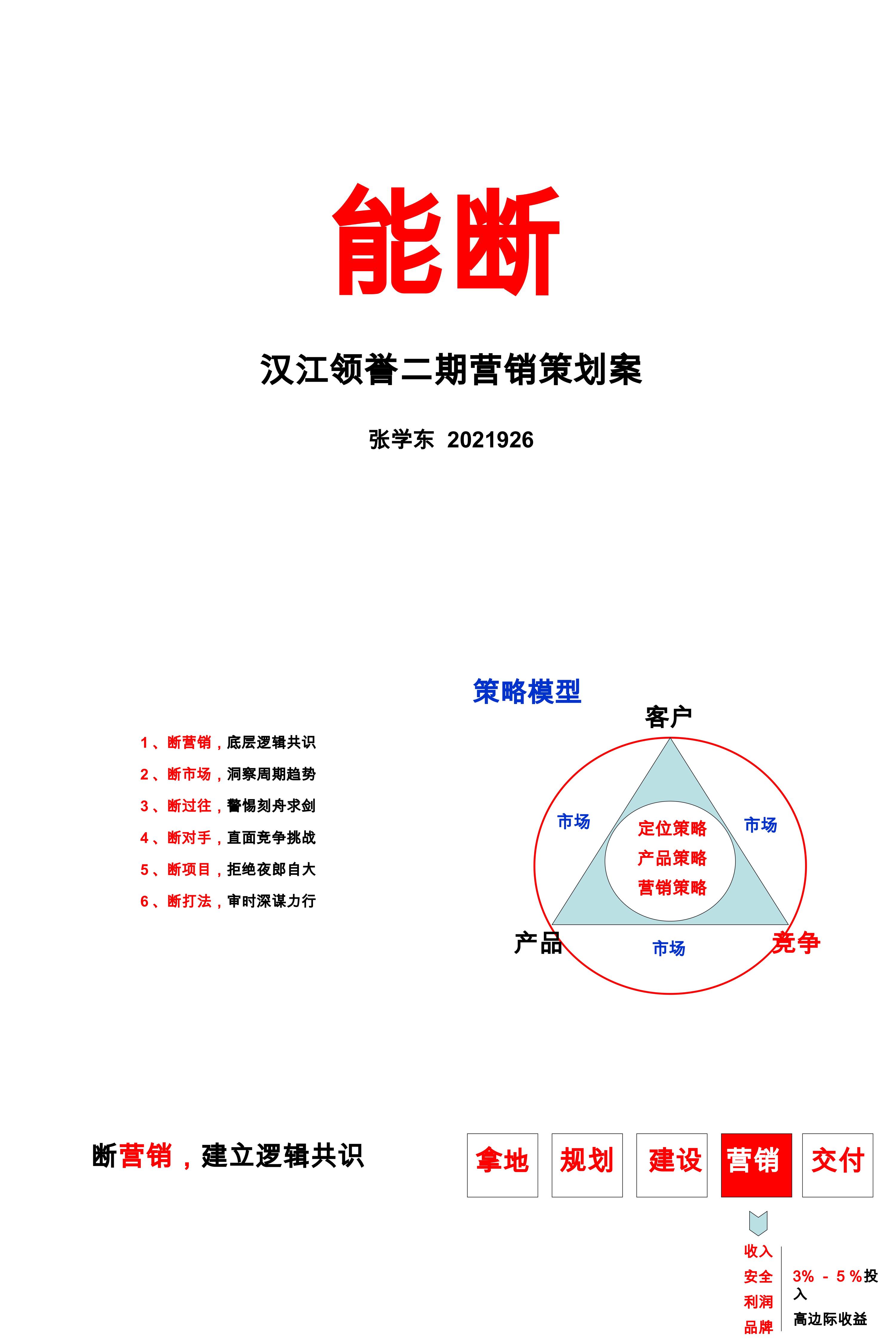 汉江领誉二期营销策划案