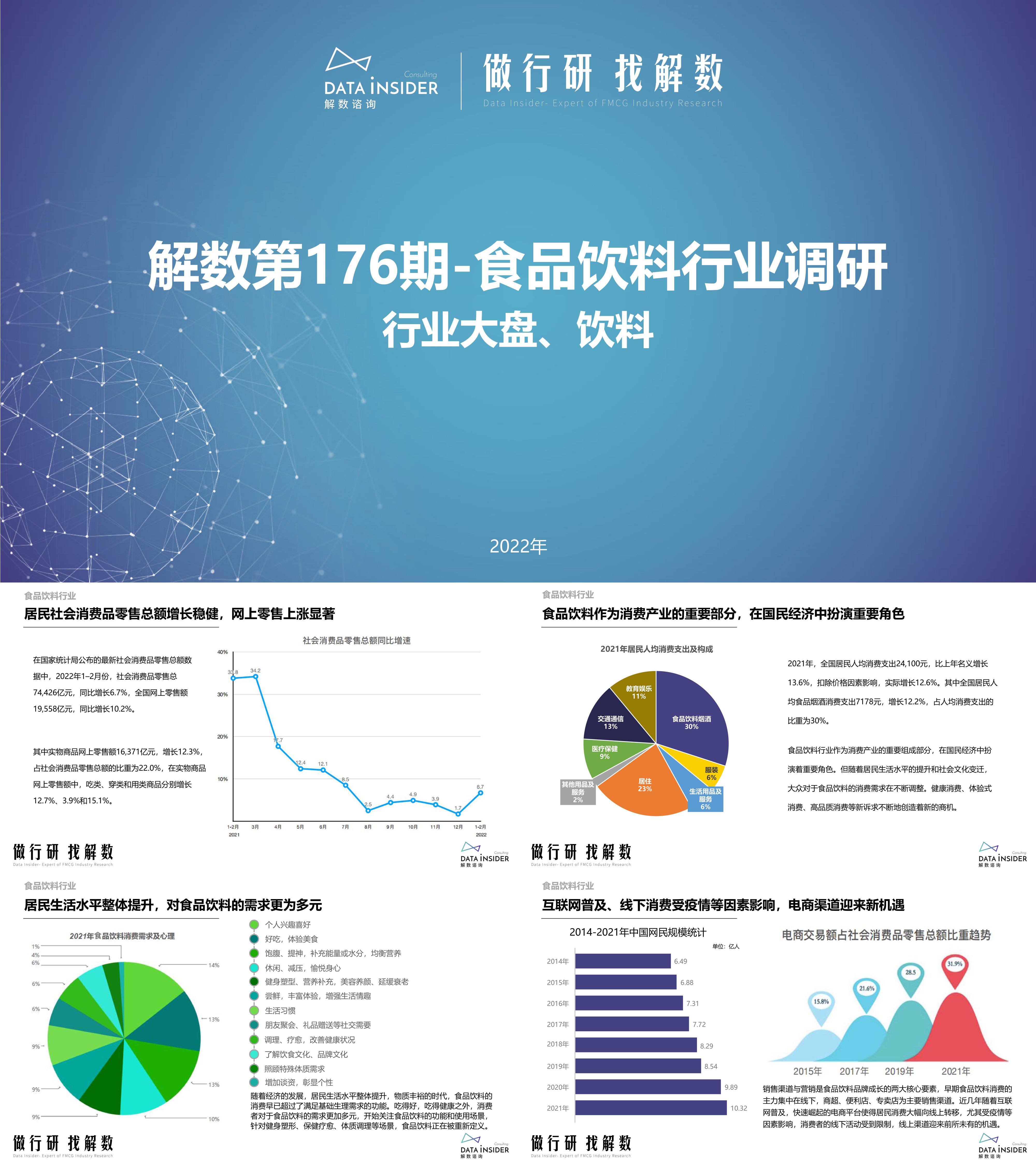 食品饮料行业调研报告解数咨询
