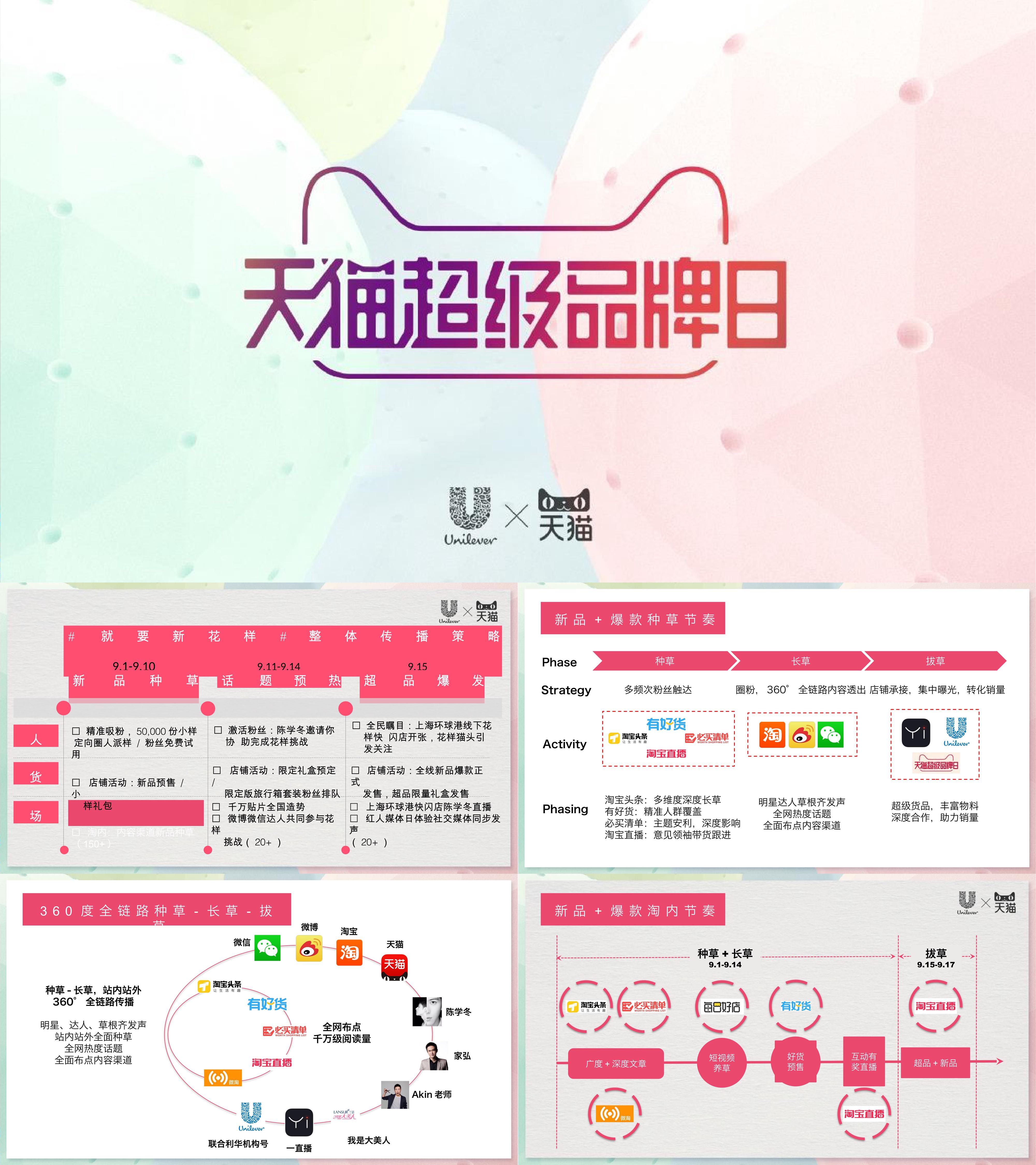 联合利华天猫超级品牌日种草方案