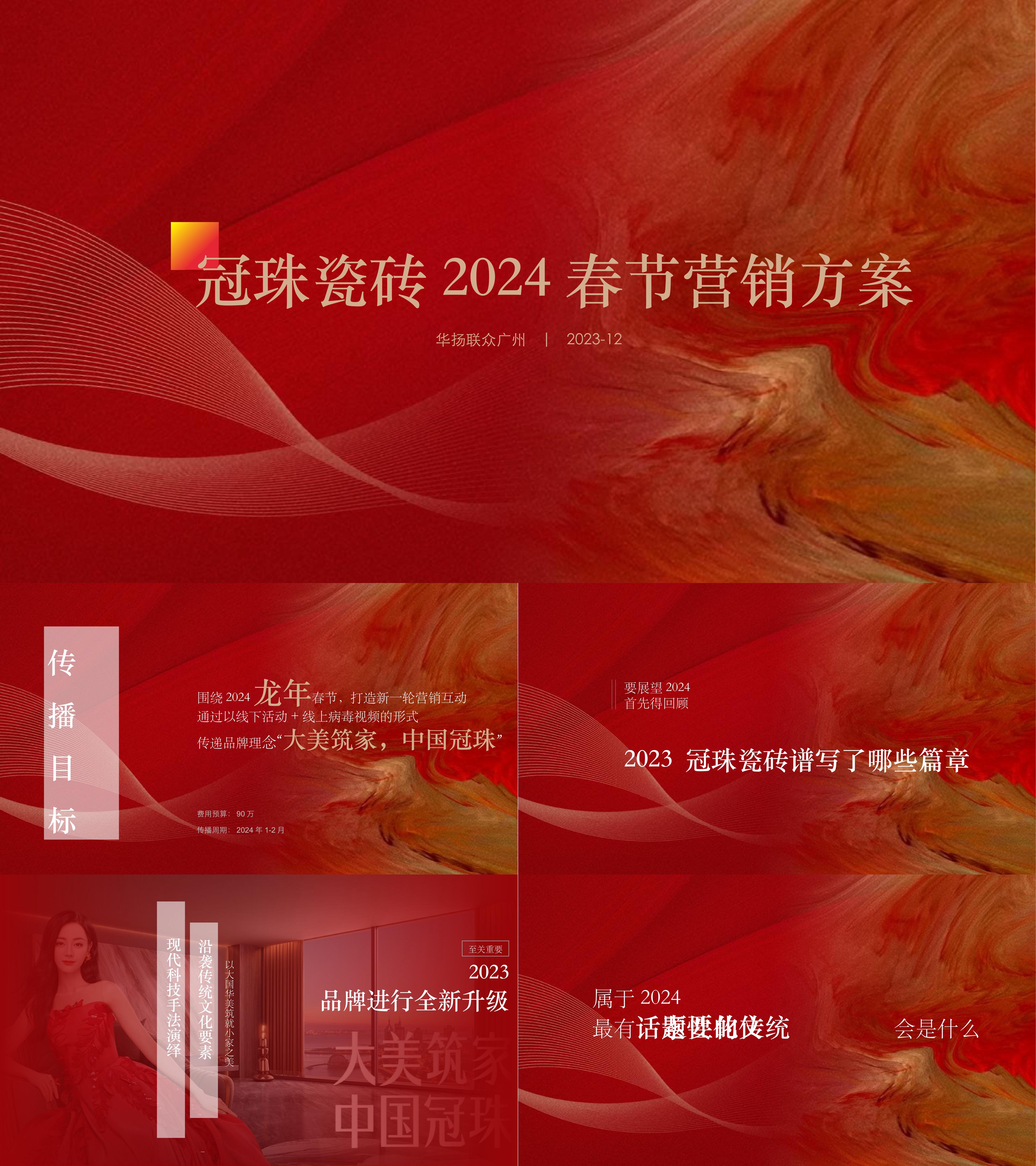 冠珠瓷砖CNY2024春节营销方案