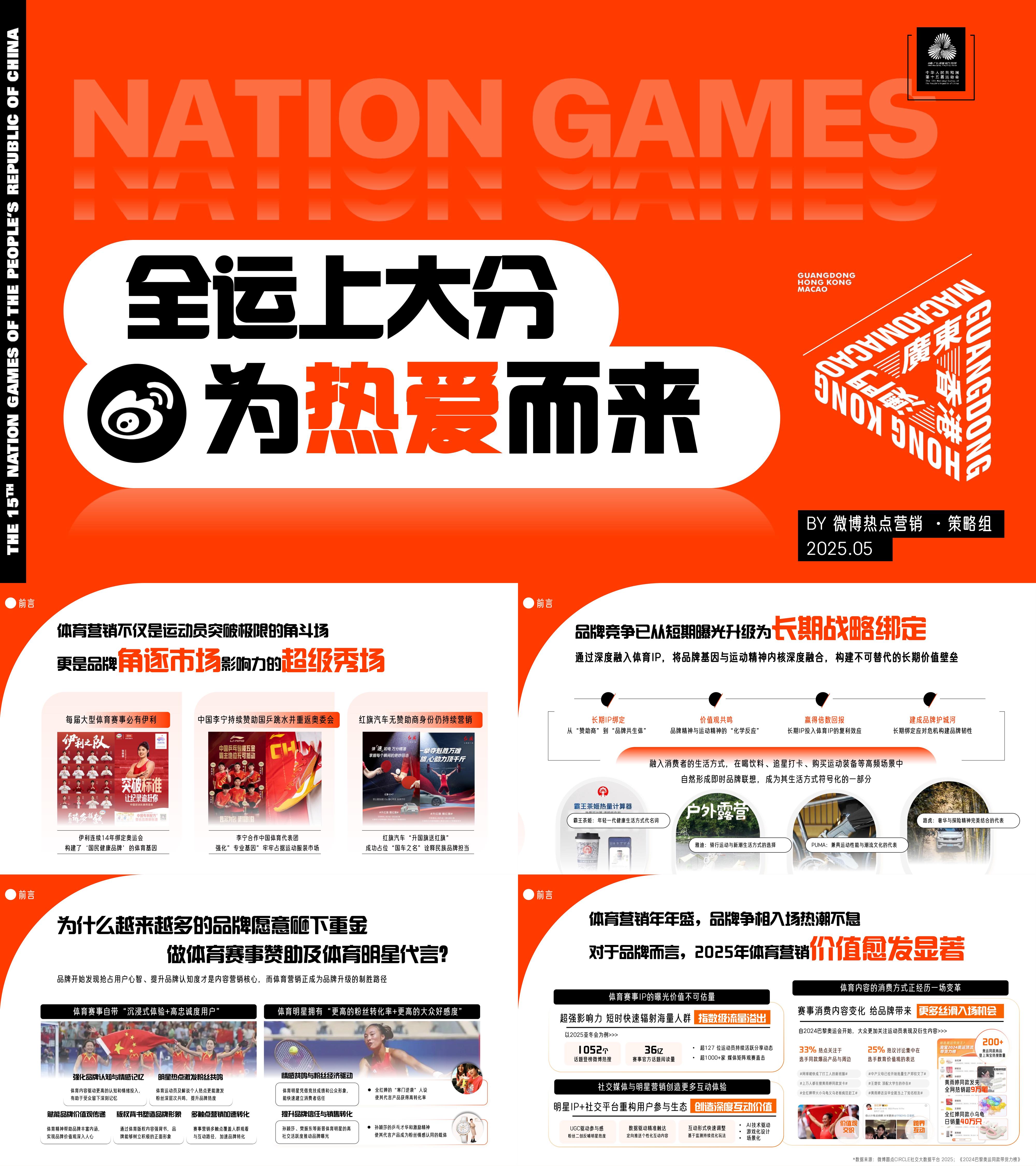 2025微博全运上大分体育赛事IP招商方案