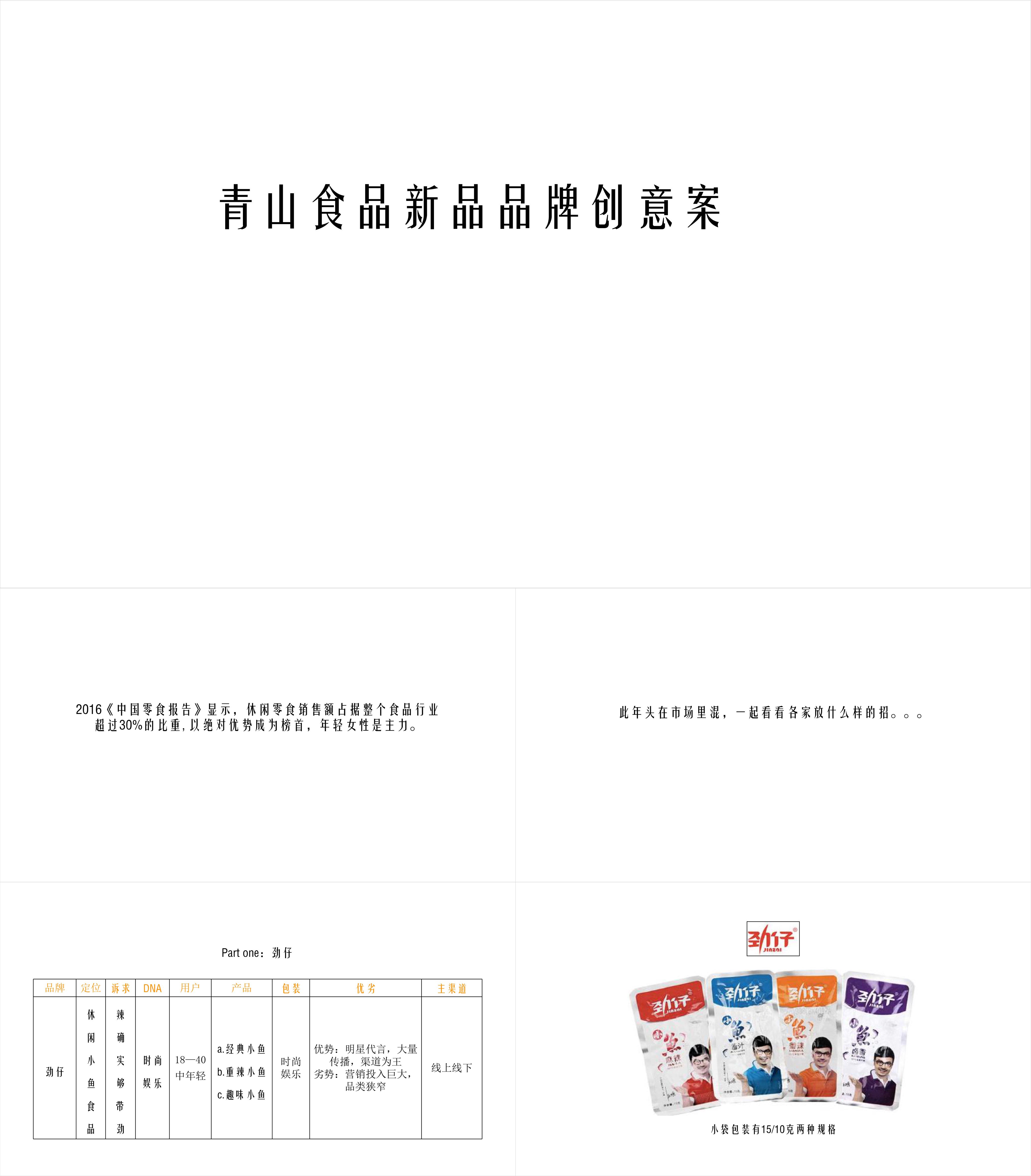 快消青山食品新品品牌创意案