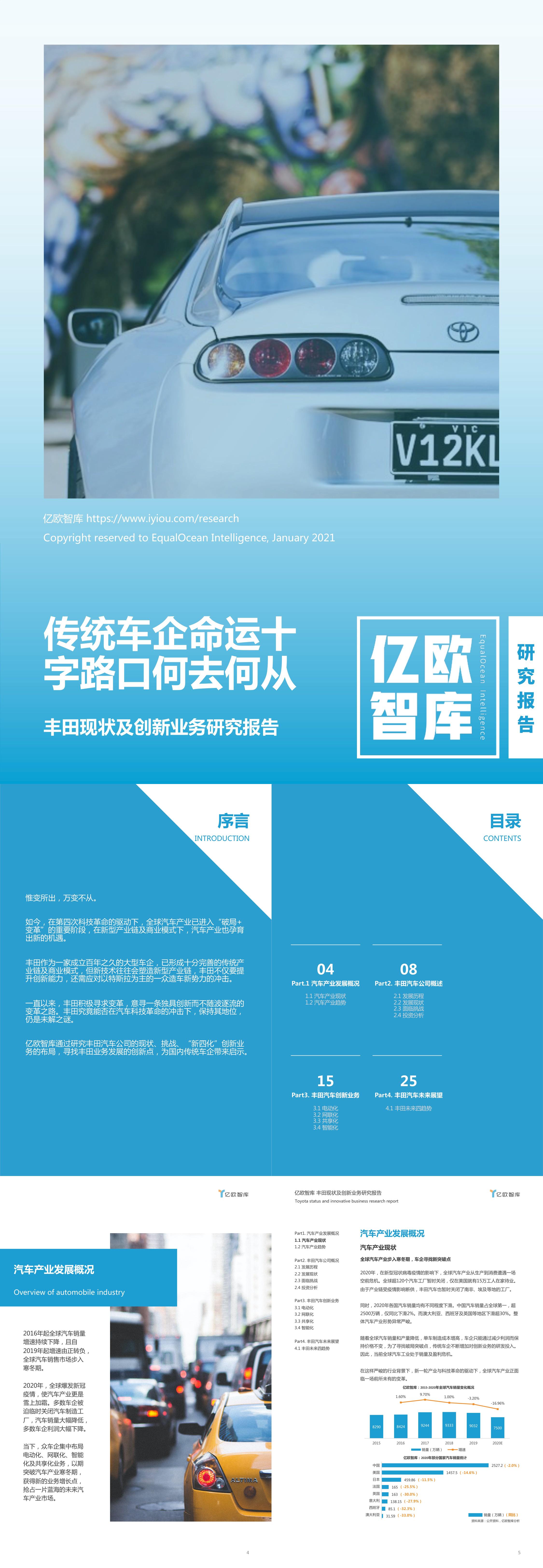 传统车企命运十字路口何去何从丰田现状及创新业务研究报告