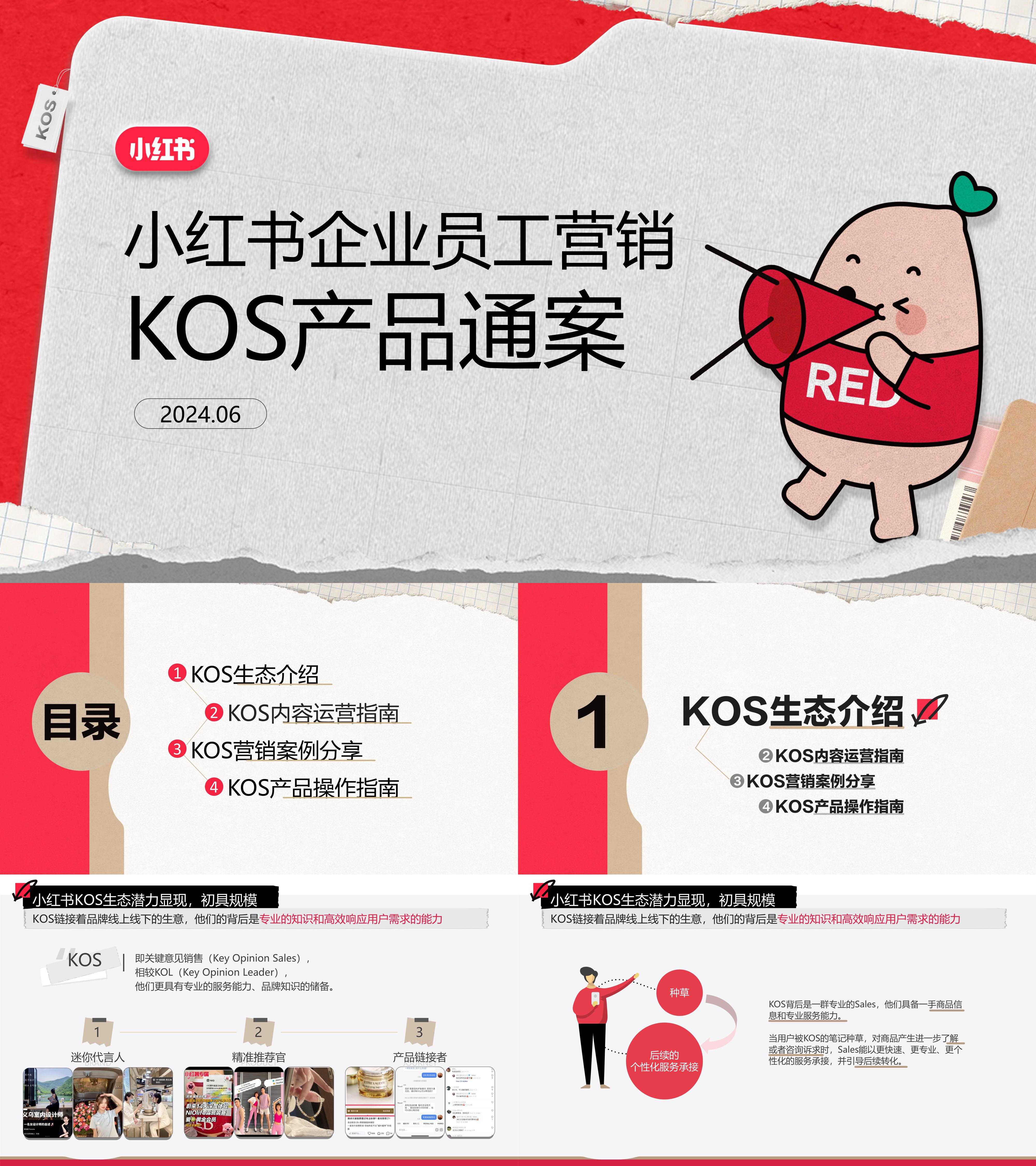 小红书企业员工KOS招商方案