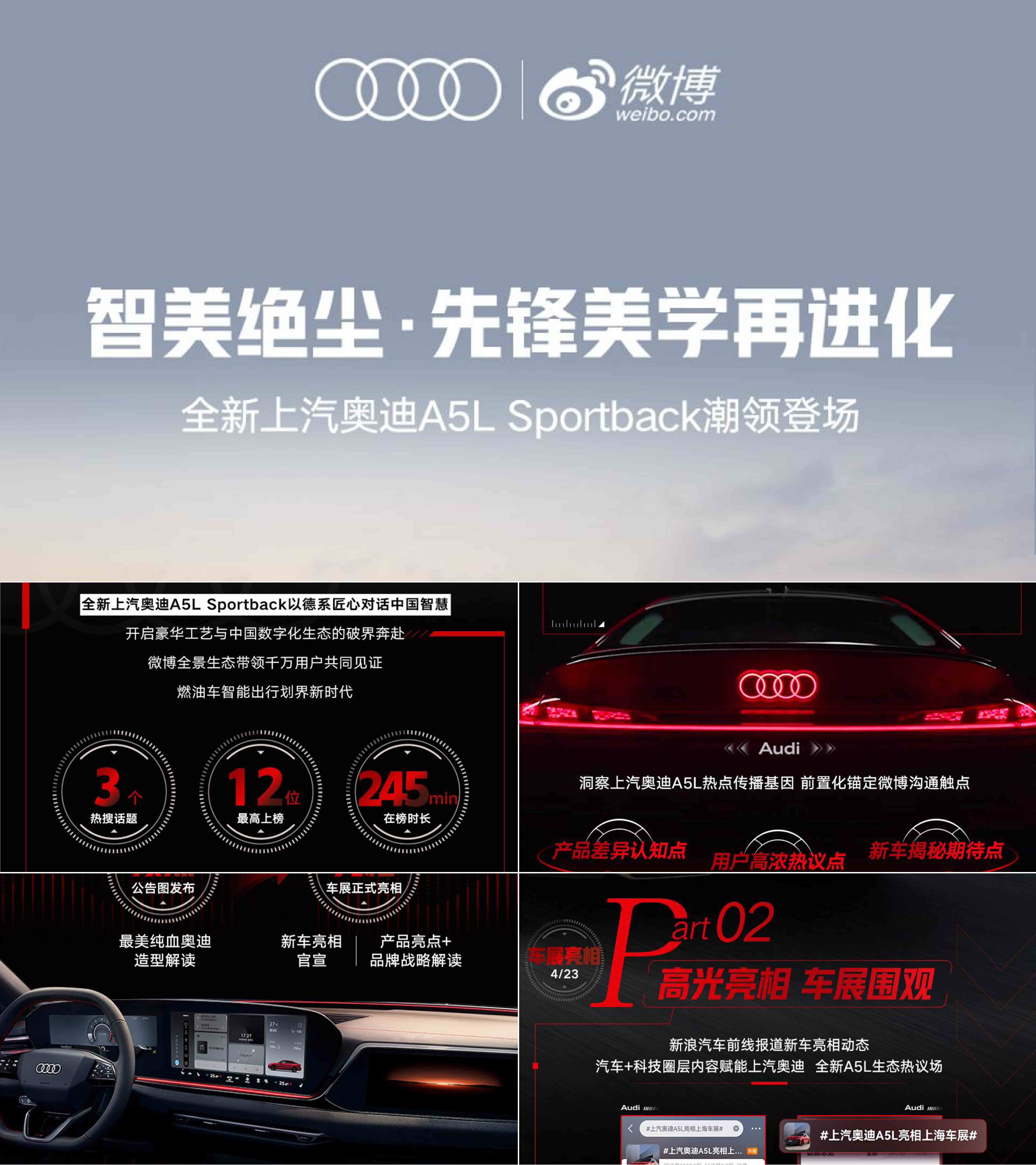 2025汽车品牌上汽奥迪A5L新车亮相社媒营销案