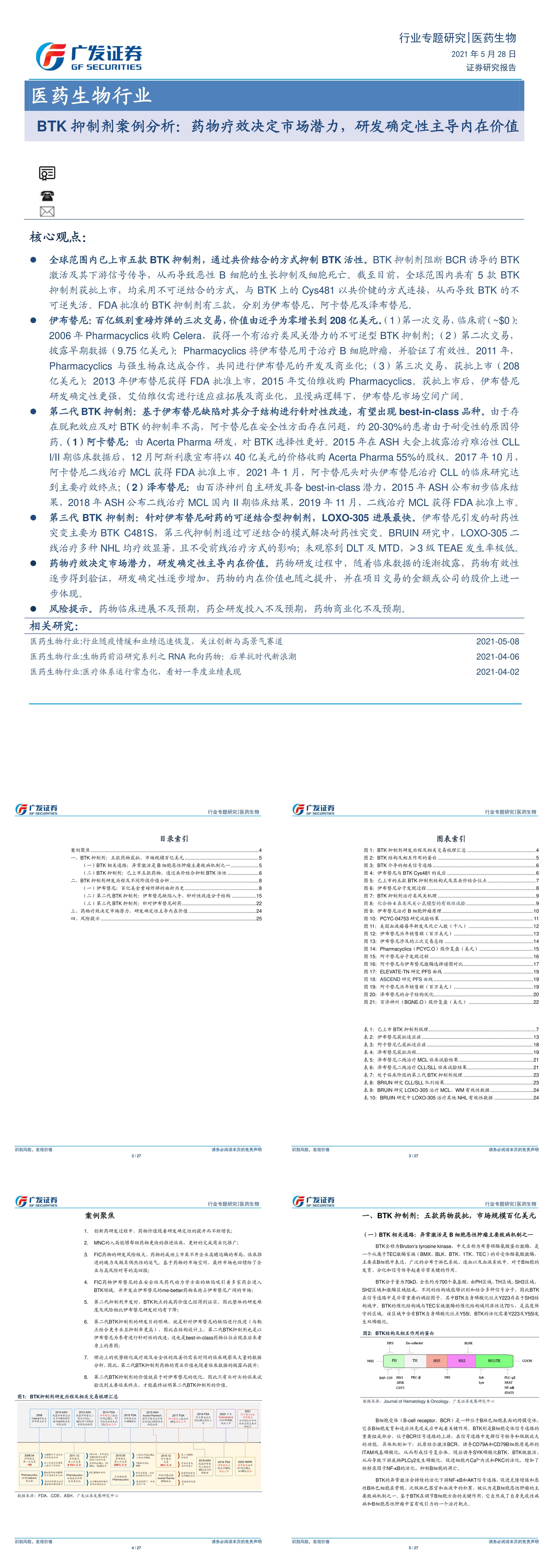 医药生物行业BTK抑制剂案例分析药物疗效决定市场潜力研发