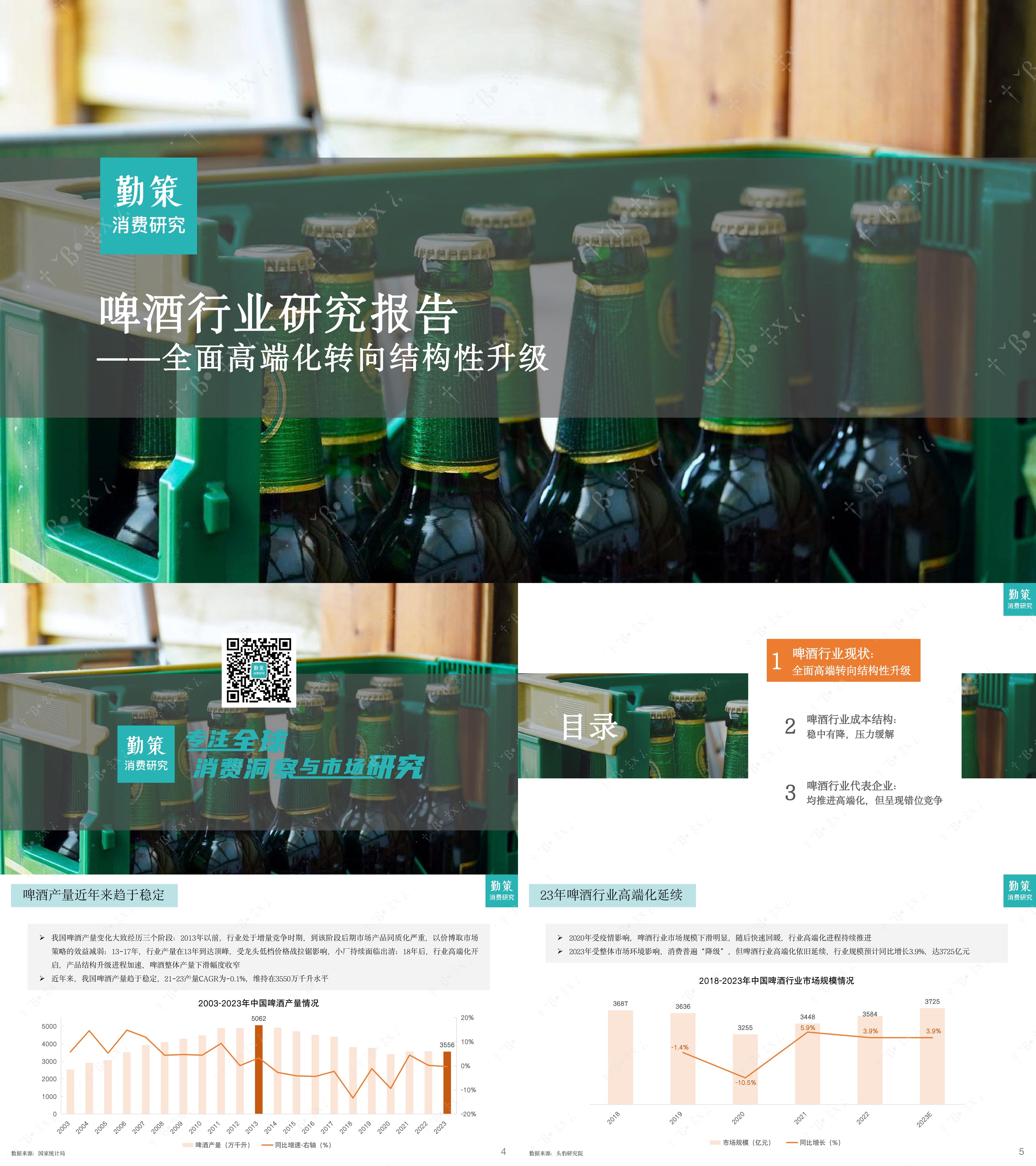 2024啤酒行业研究分析报告消费品酒水研究报告