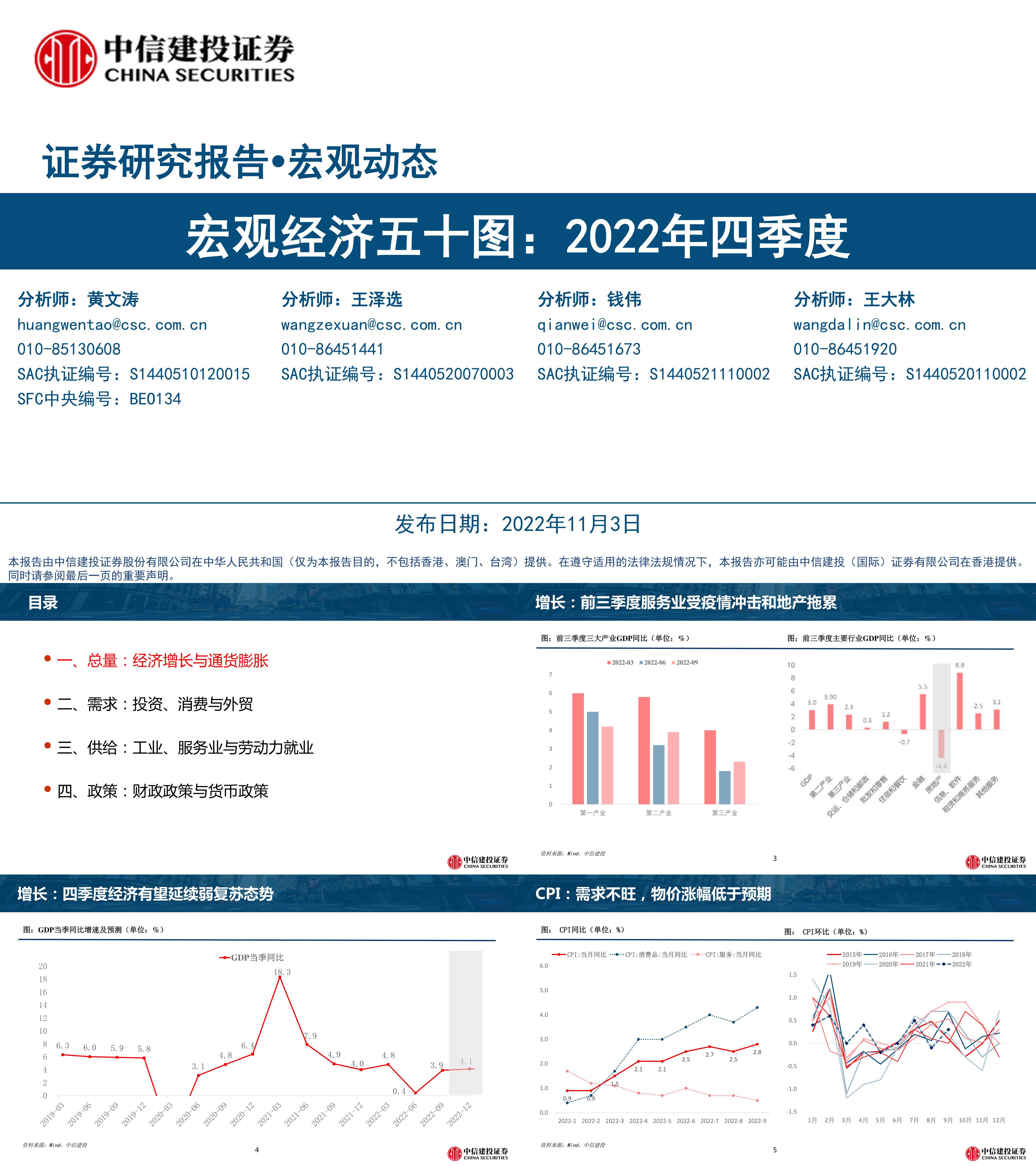 宏观经济五十图2022年四季度中信建投