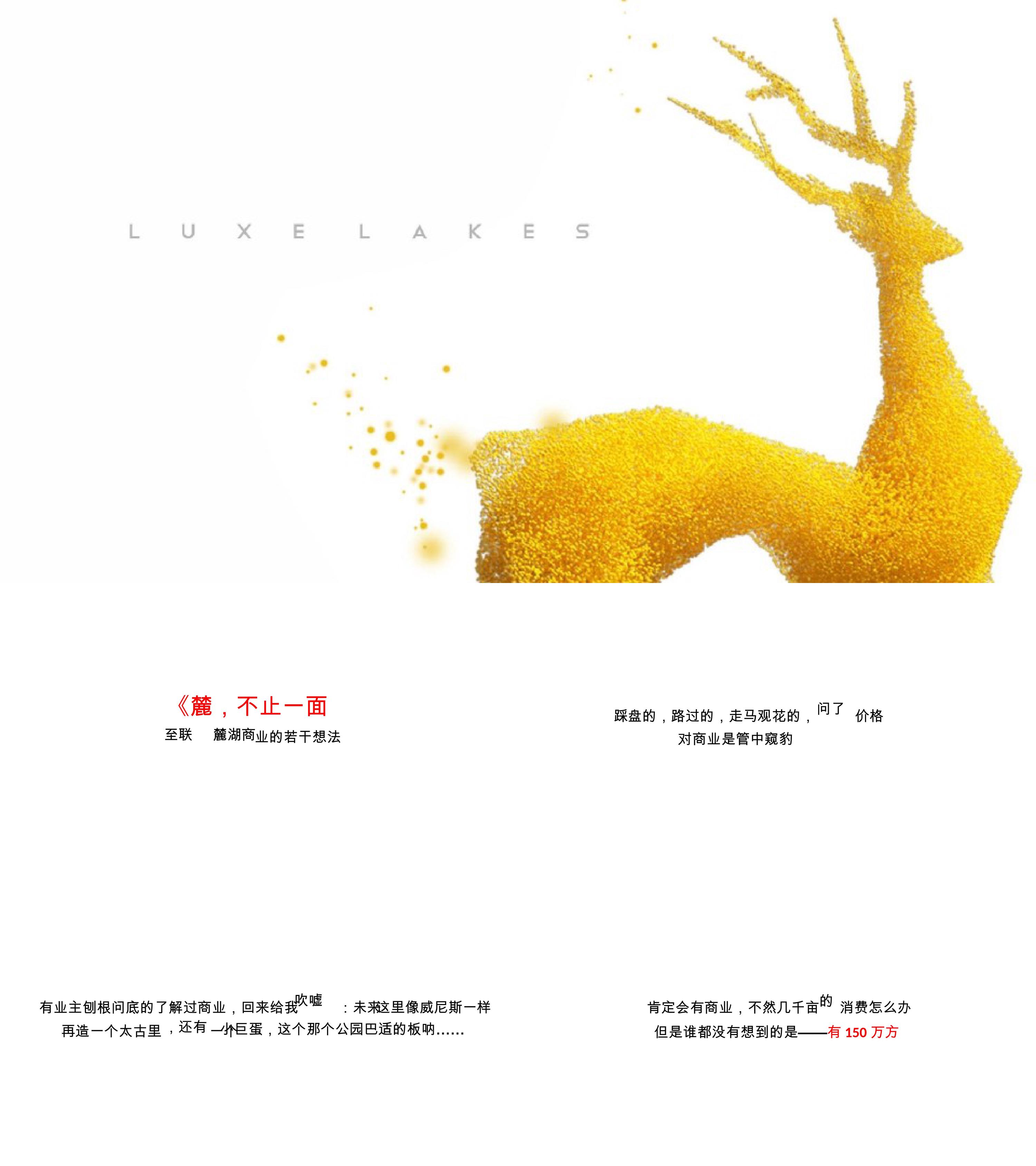 成都麓湖商业LUXE MIX提报