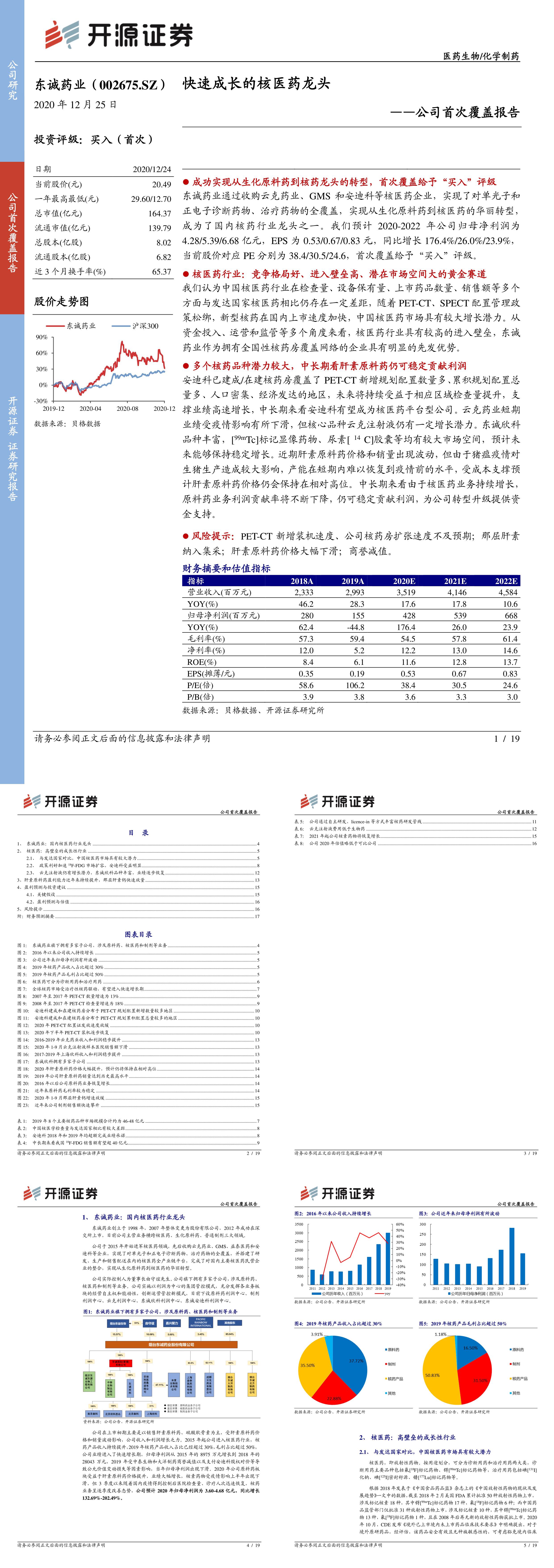 东诚药业公司首次覆盖报告快速成长的核医药龙头