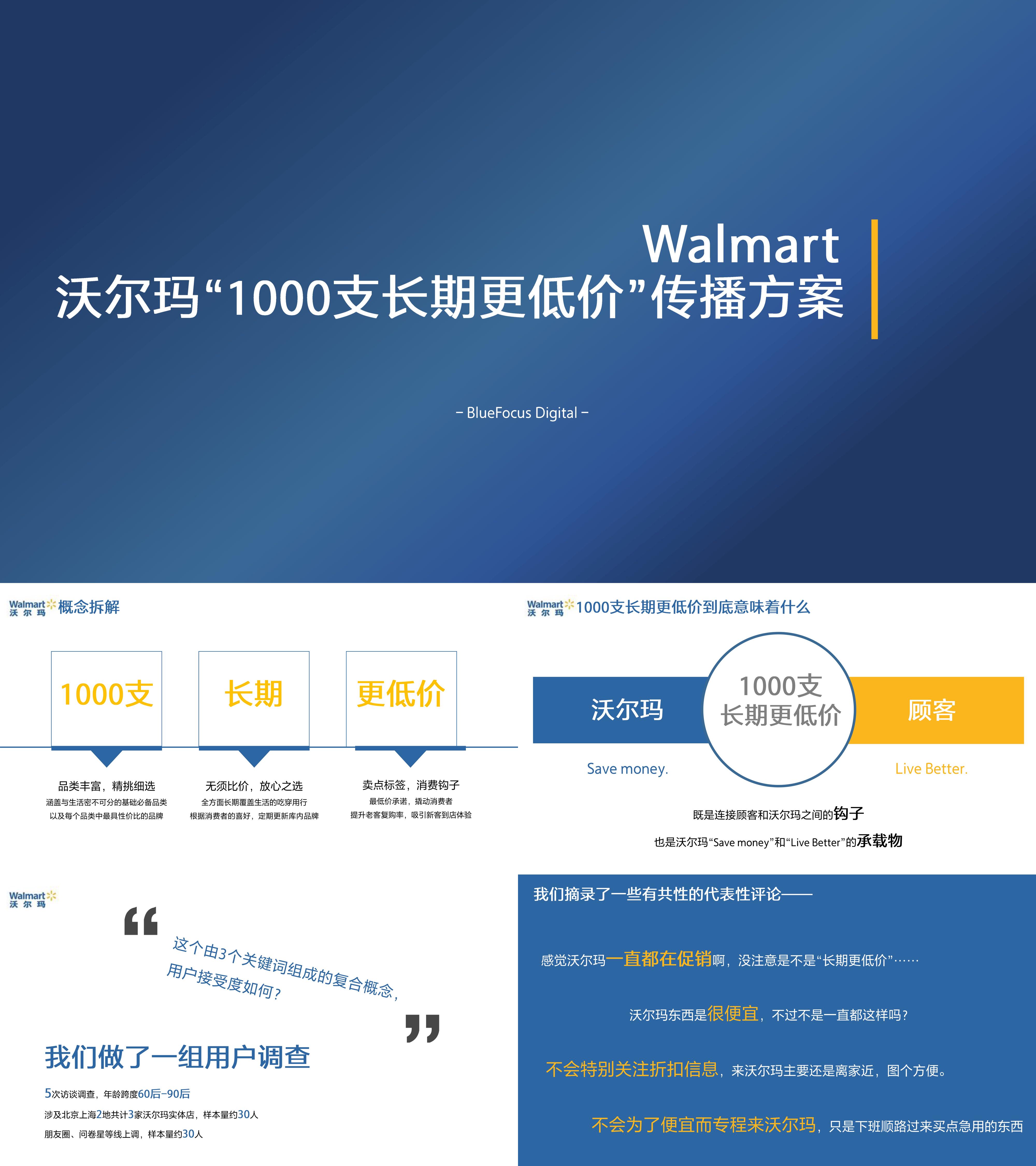 沃尔玛1000支长期更低价传播方案