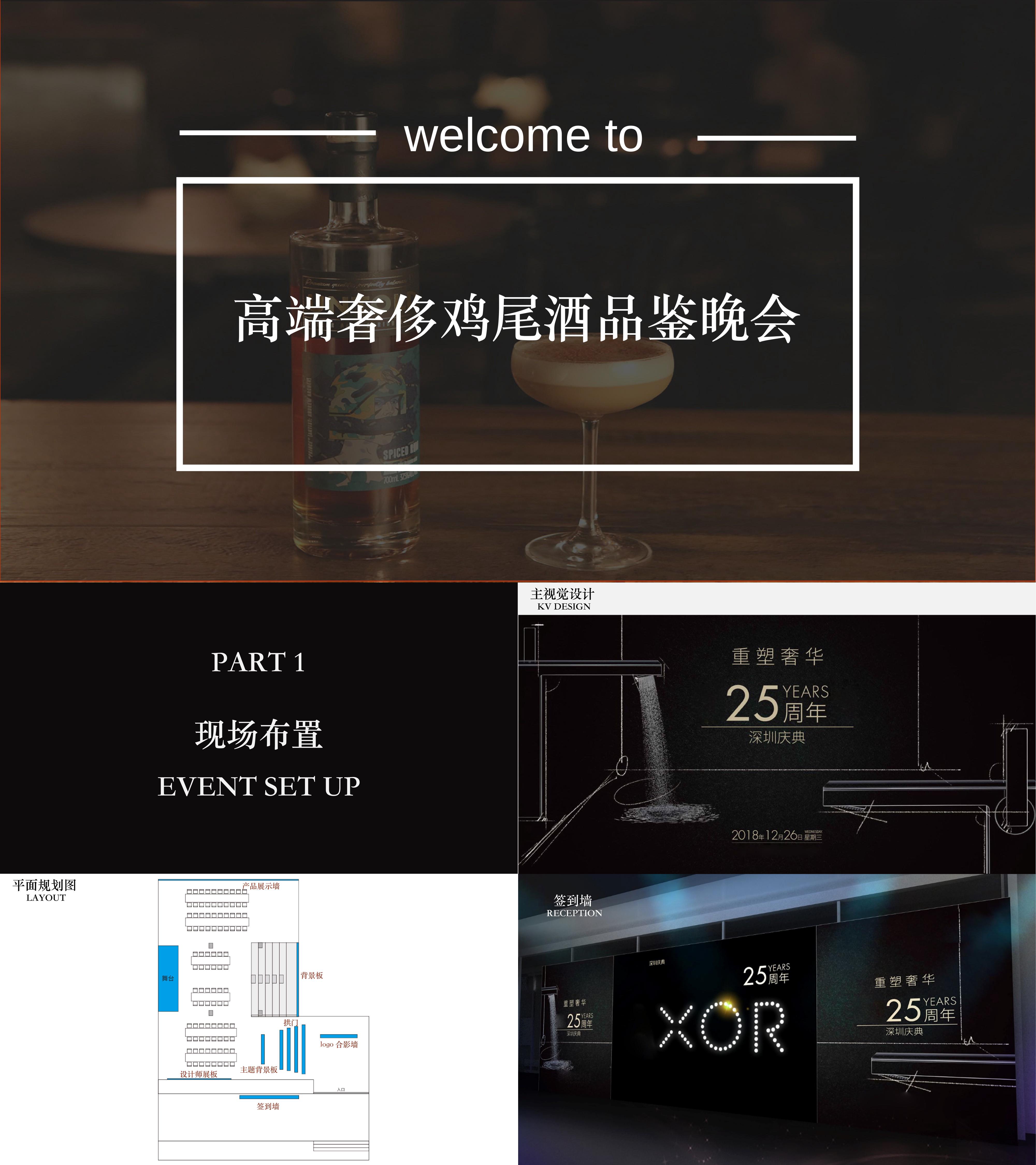 高端圈层奢侈鸡尾酒品鉴晚会策划方案