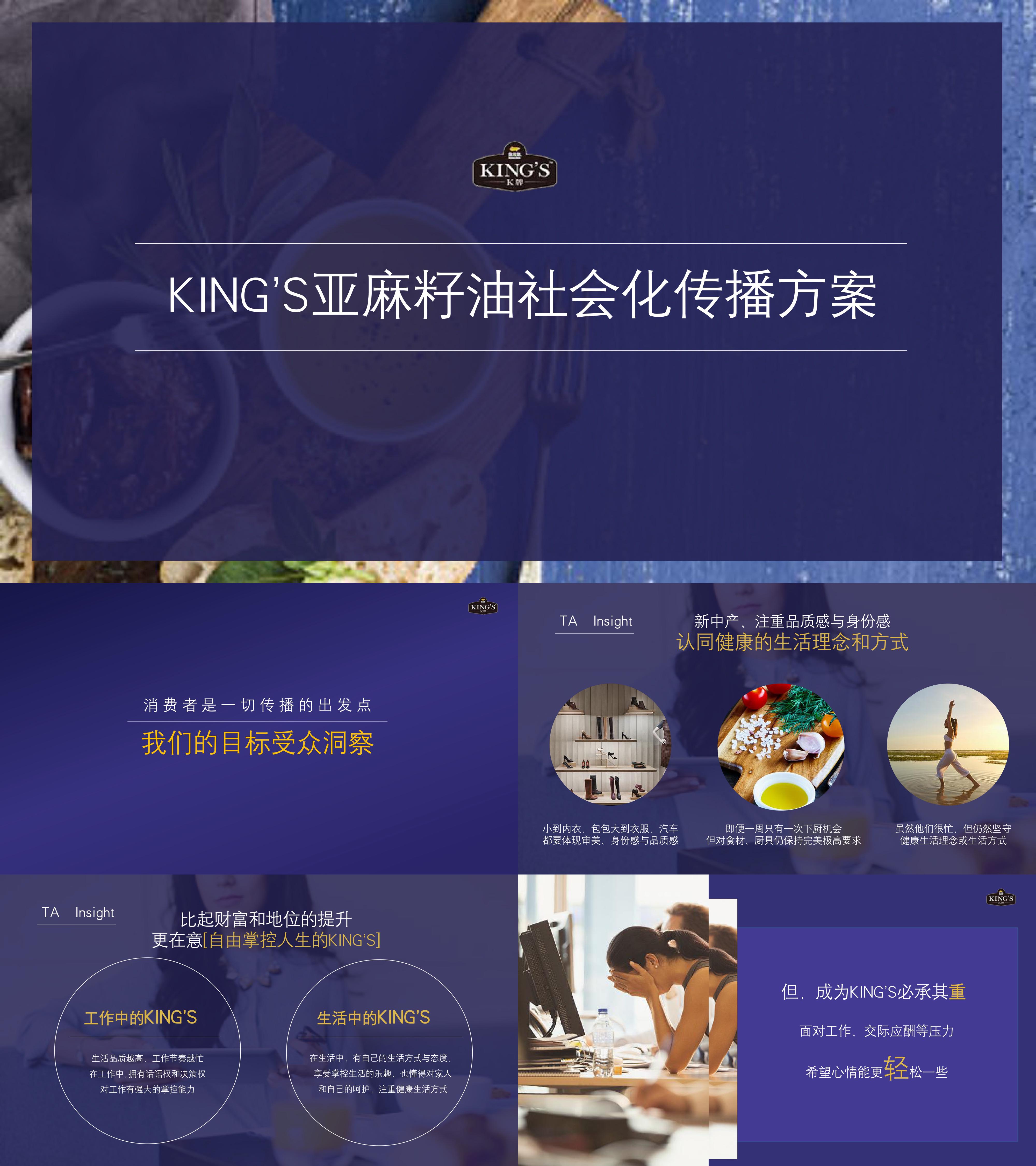 KING’S亚麻籽油社会化传播策划方案