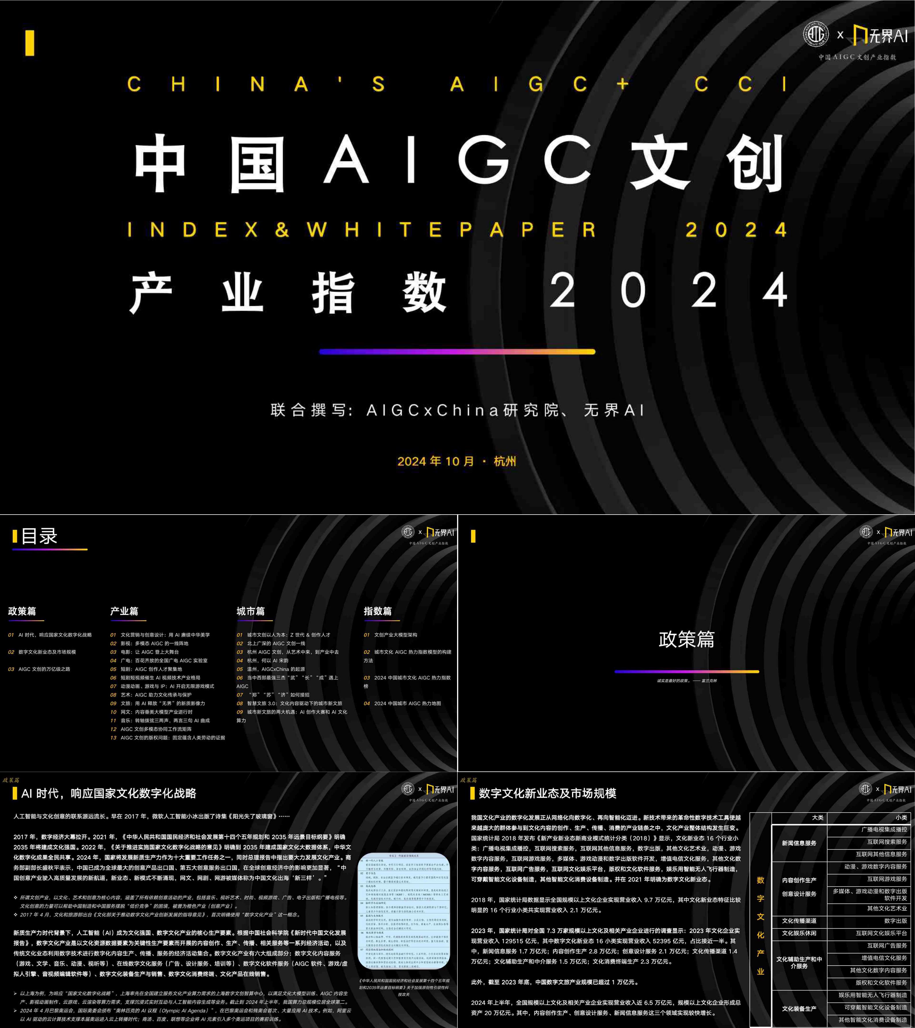 2024AIGC无界AI中国文创产业指数报告