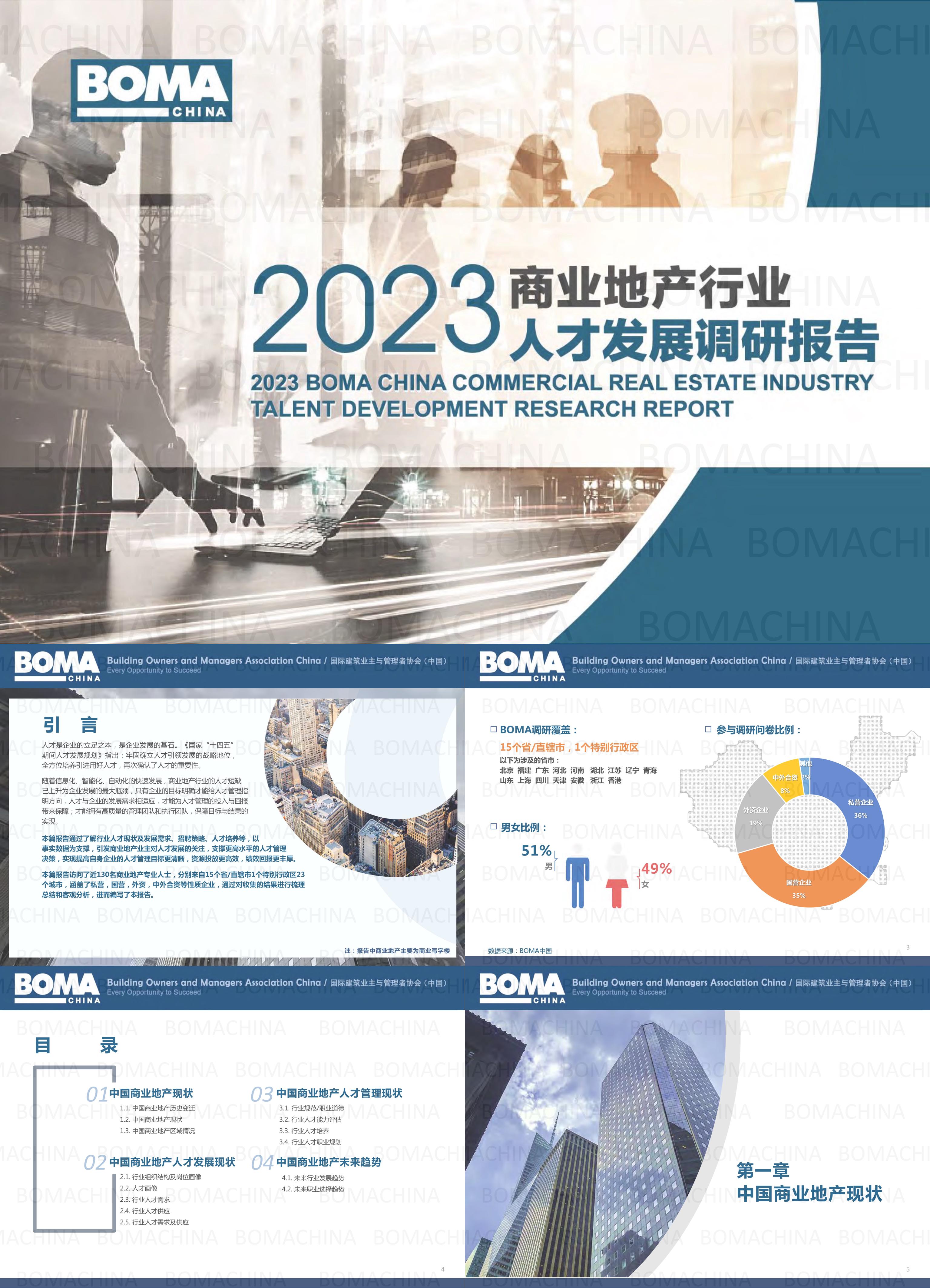 BOMA中国2023商业地产行业人才发展调研报告