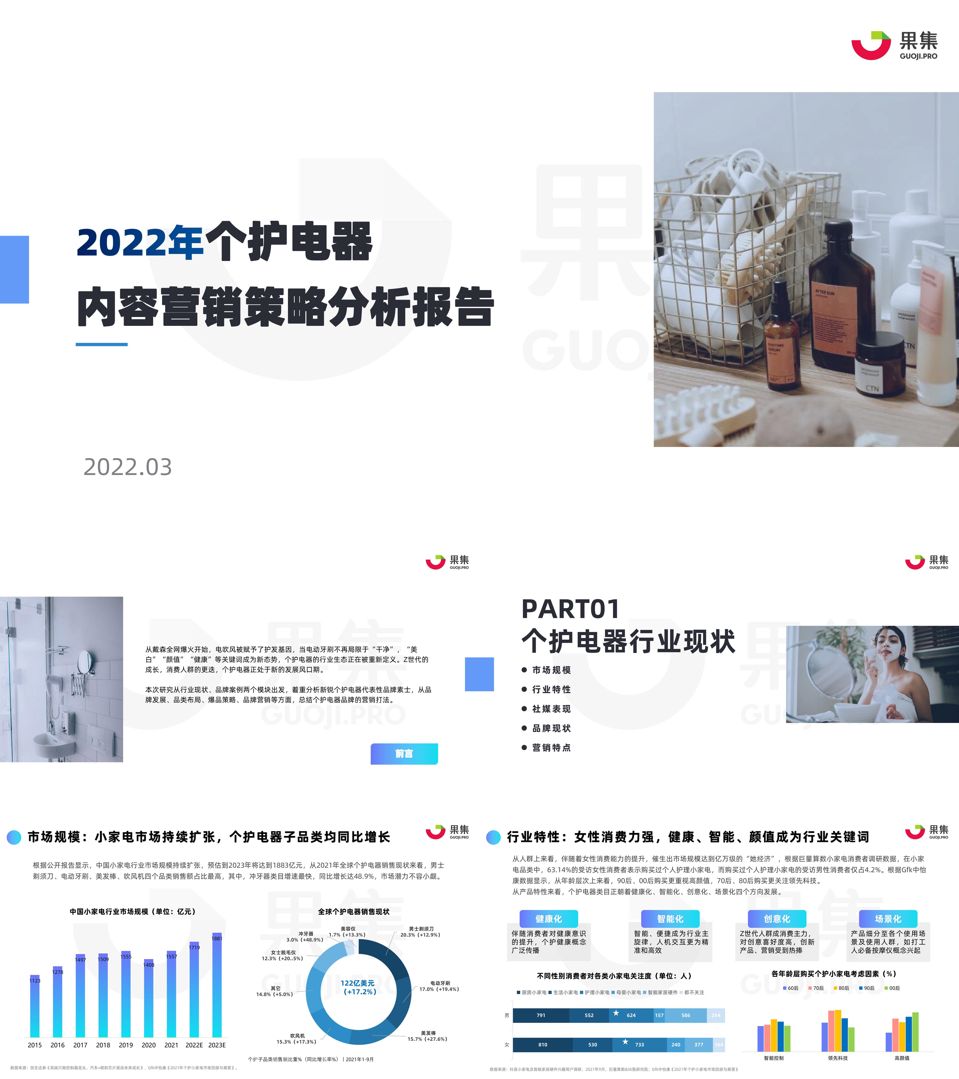 2022年个护电器内容营销策略分析报告果集数据