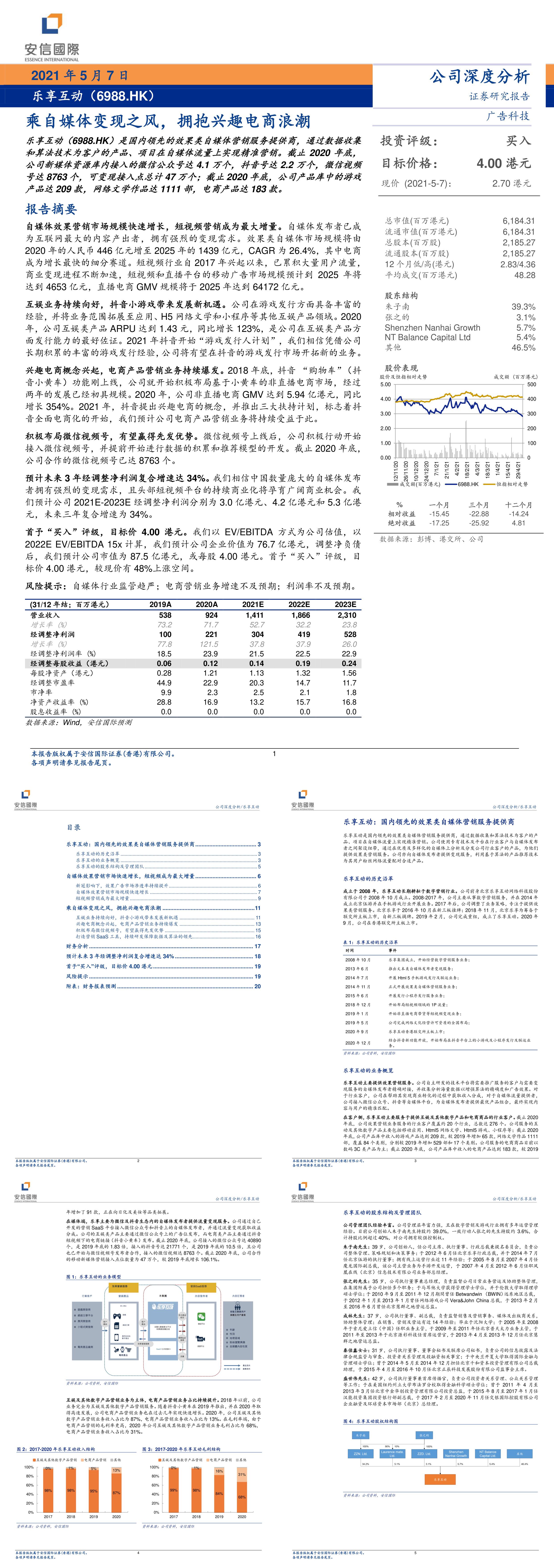 乐享互动乘自媒体变现之风拥抱兴趣电商浪潮安信国际