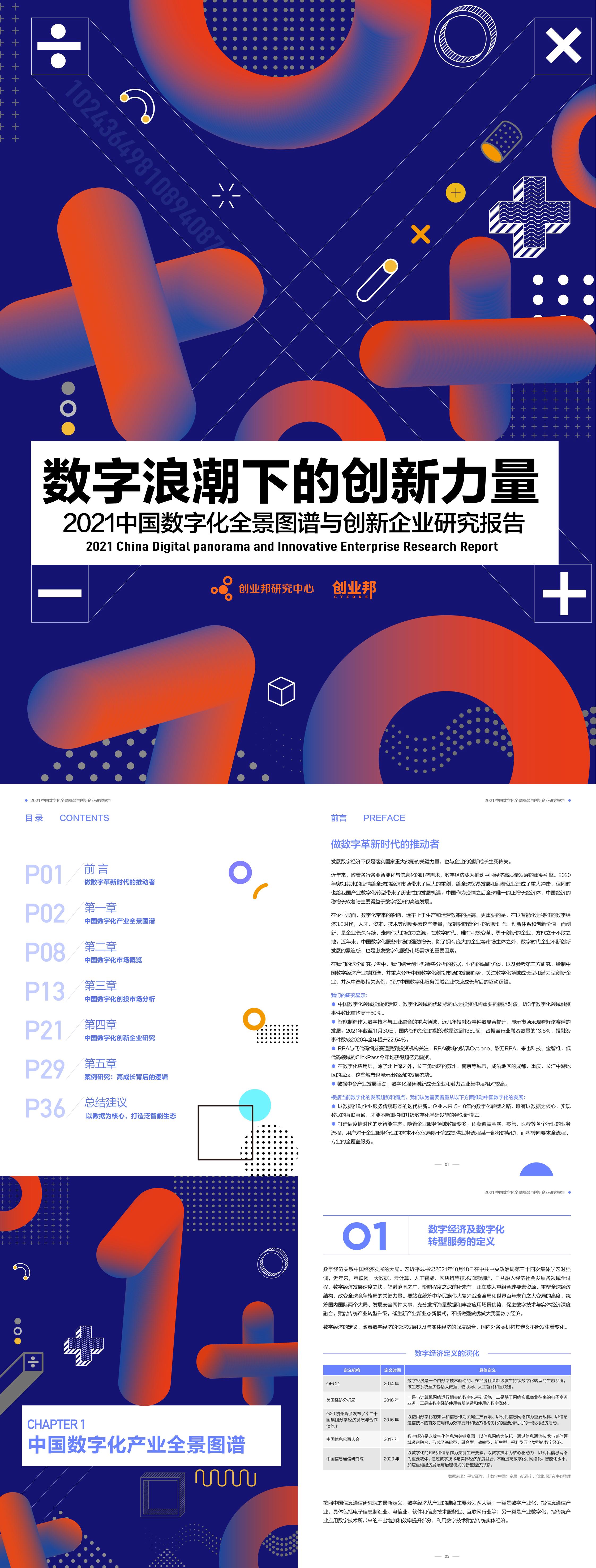 创业邦2021中国数字化全景图谱与创新企业研究报告