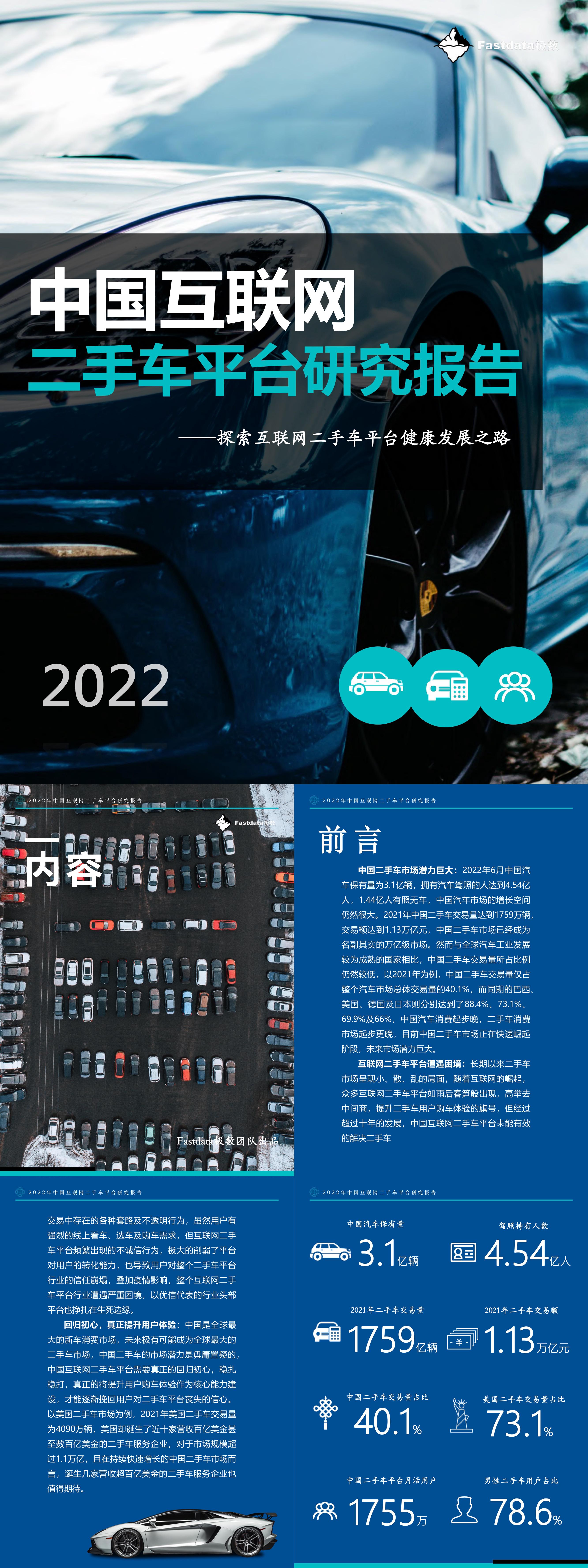 Fastdata极数中国互联网二手车平台研究报告