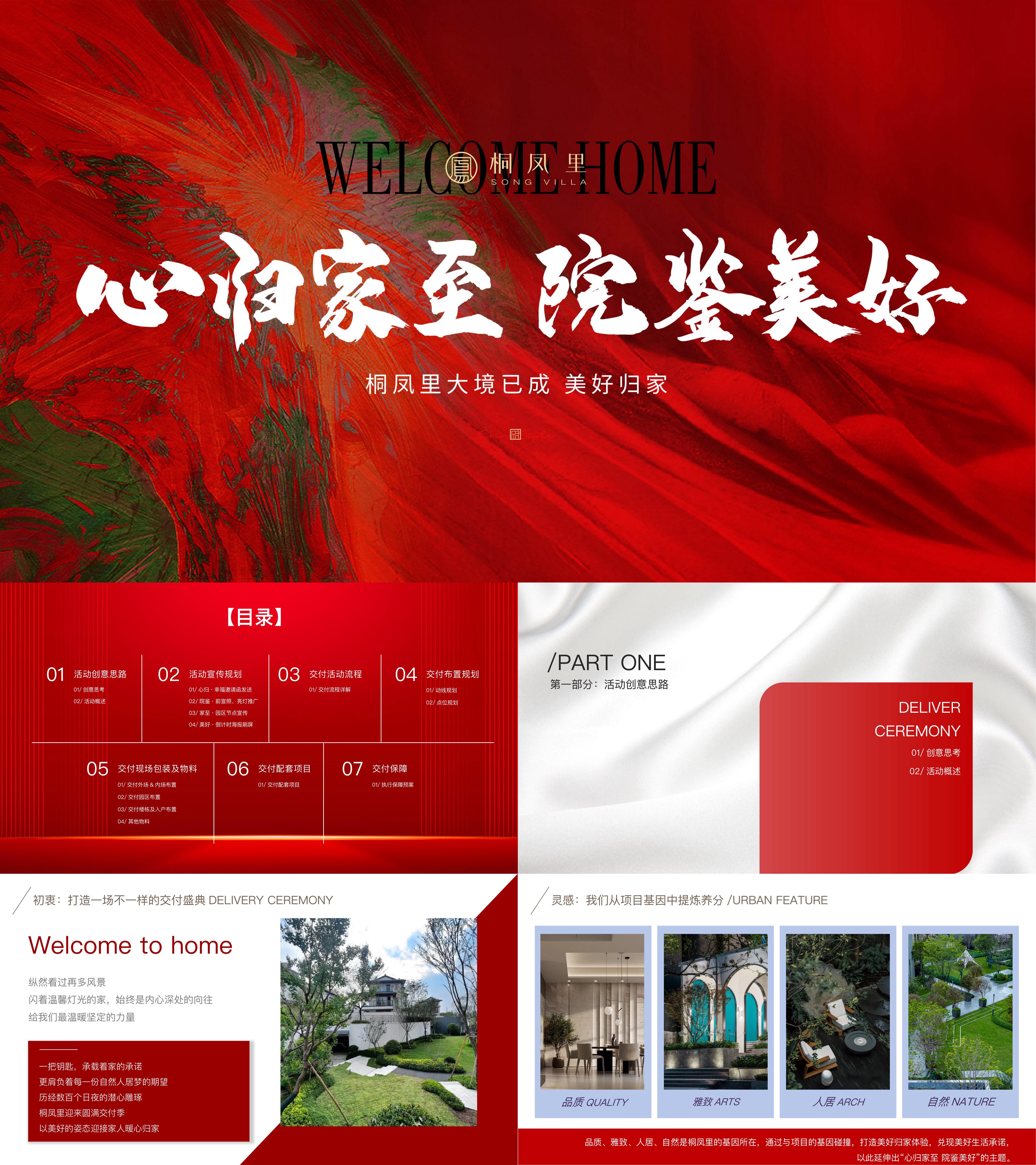2025大气红色主题地产高品质交付仪式活动方案