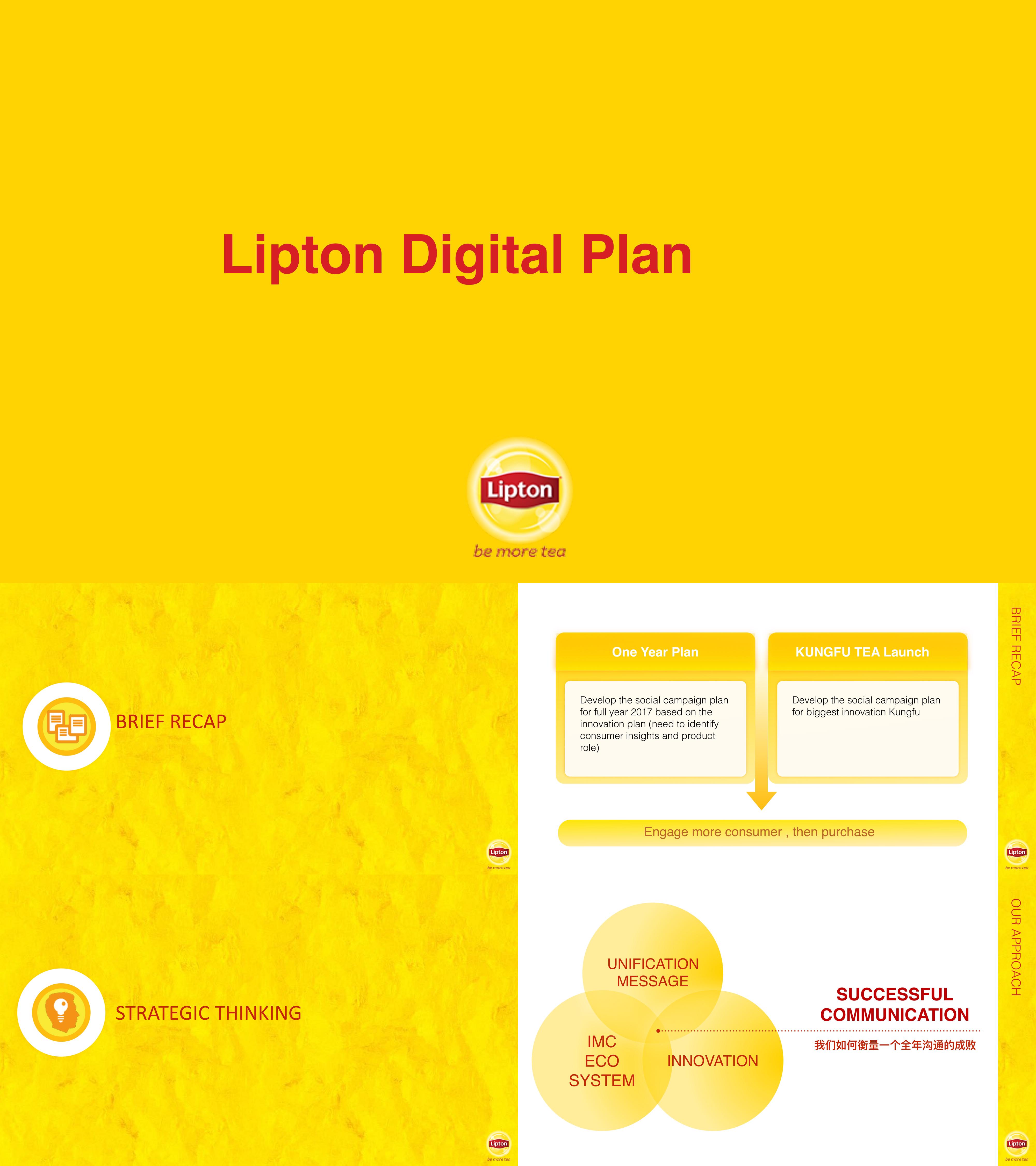 Lipton  one year plan RCG