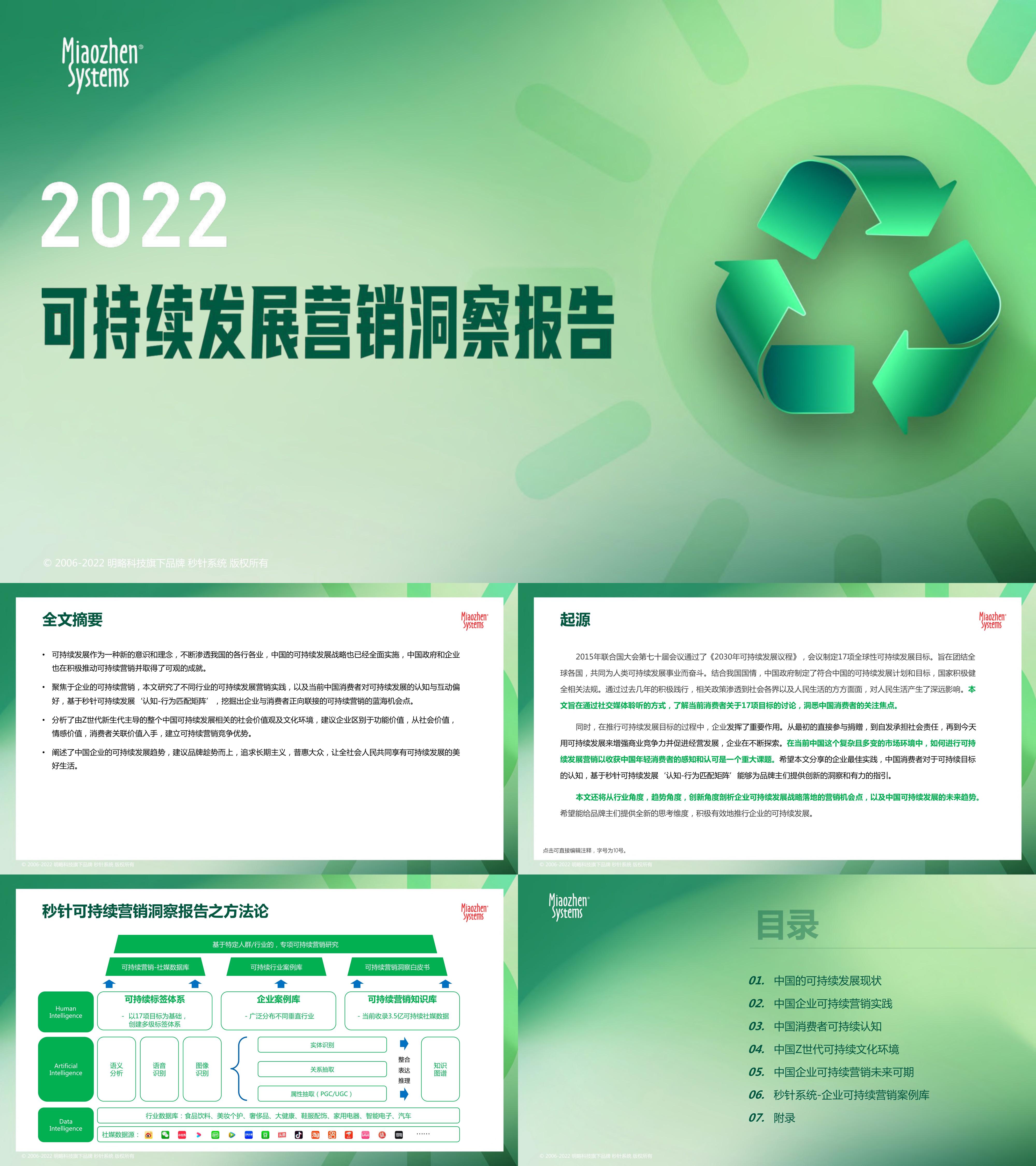 秒针系统2022可持续发展营销洞察报告