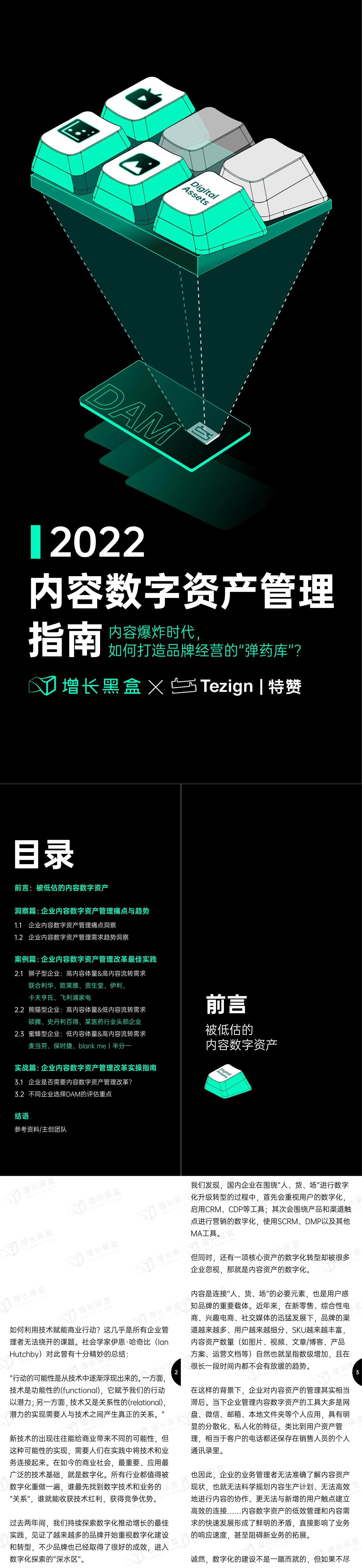 2022内容数字资产管理指南增长黑盒x特赞