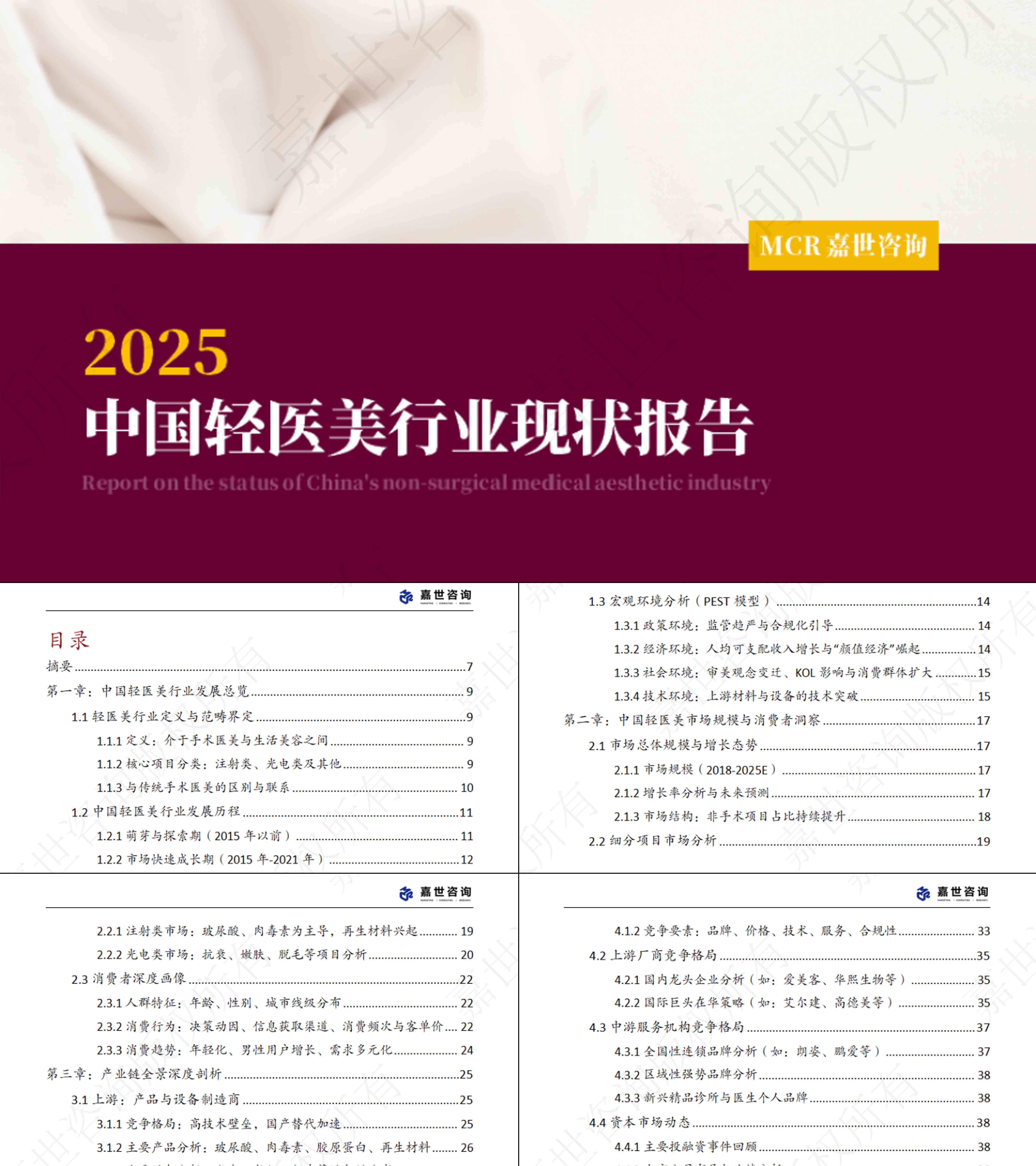 2025中国轻医美行业市场现状研究报告