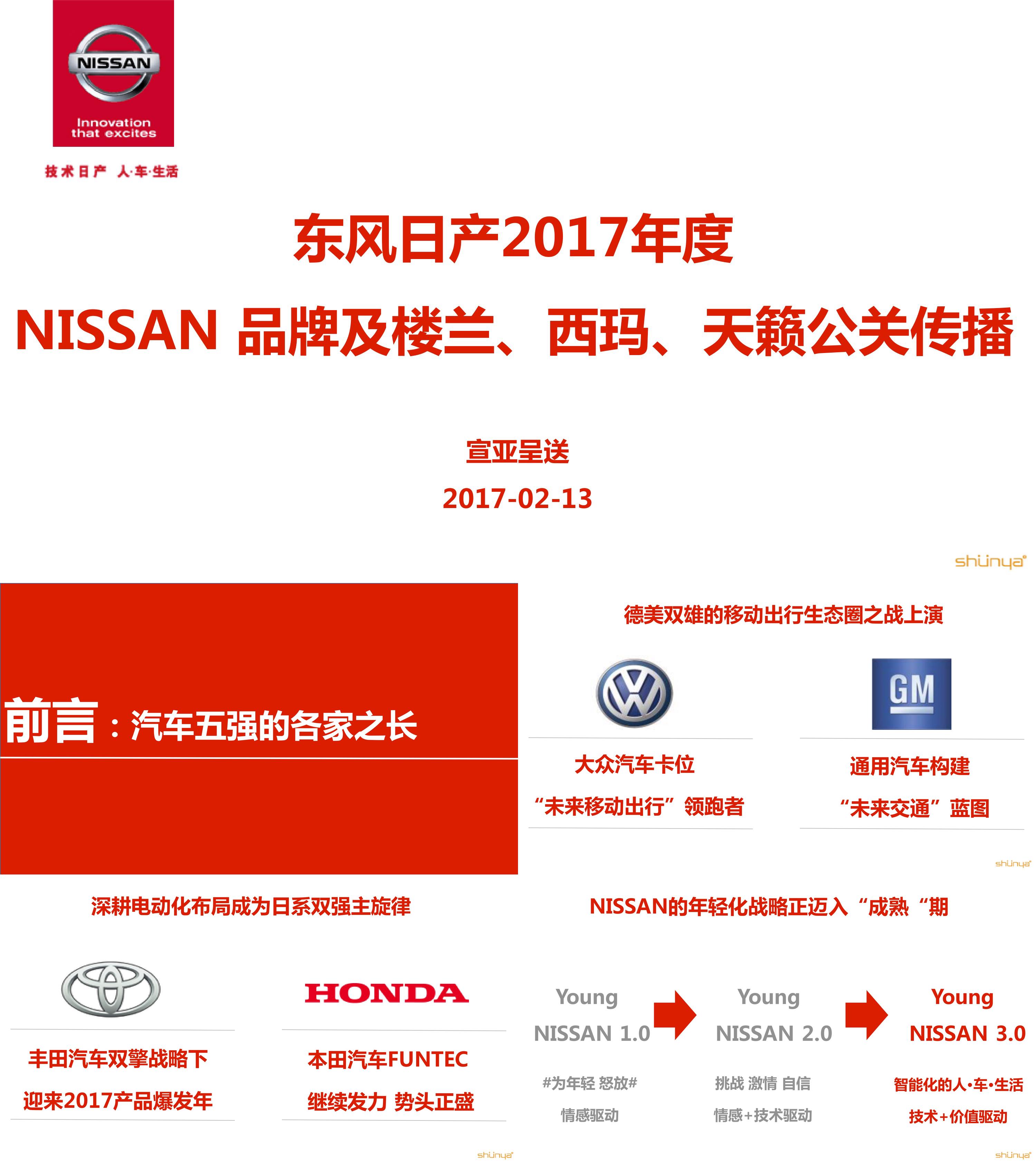 东风日产NISSAN品牌及楼兰西玛天籁公关传播方案宣亚