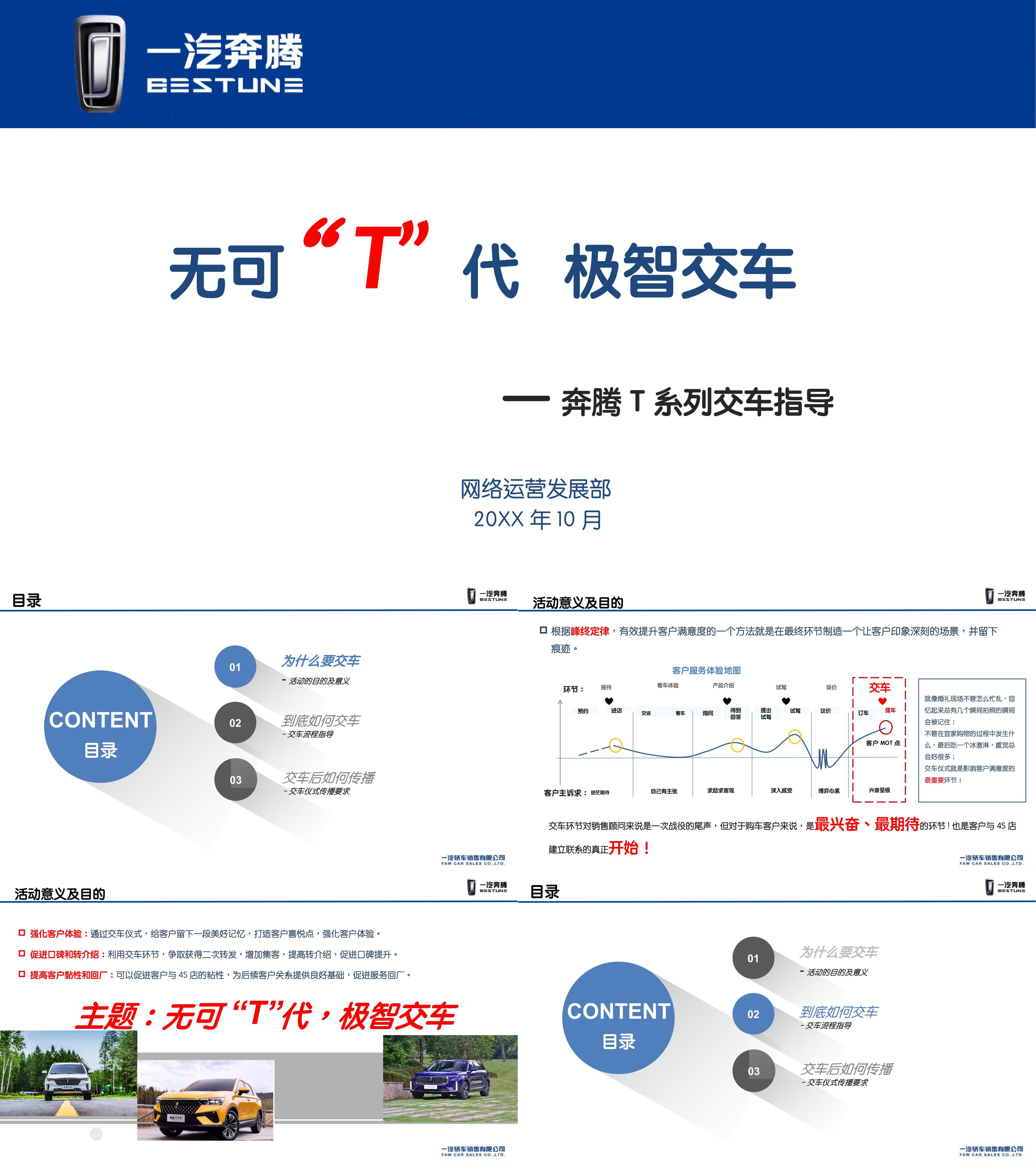 一汽奔腾T系列交车指导手册发送版