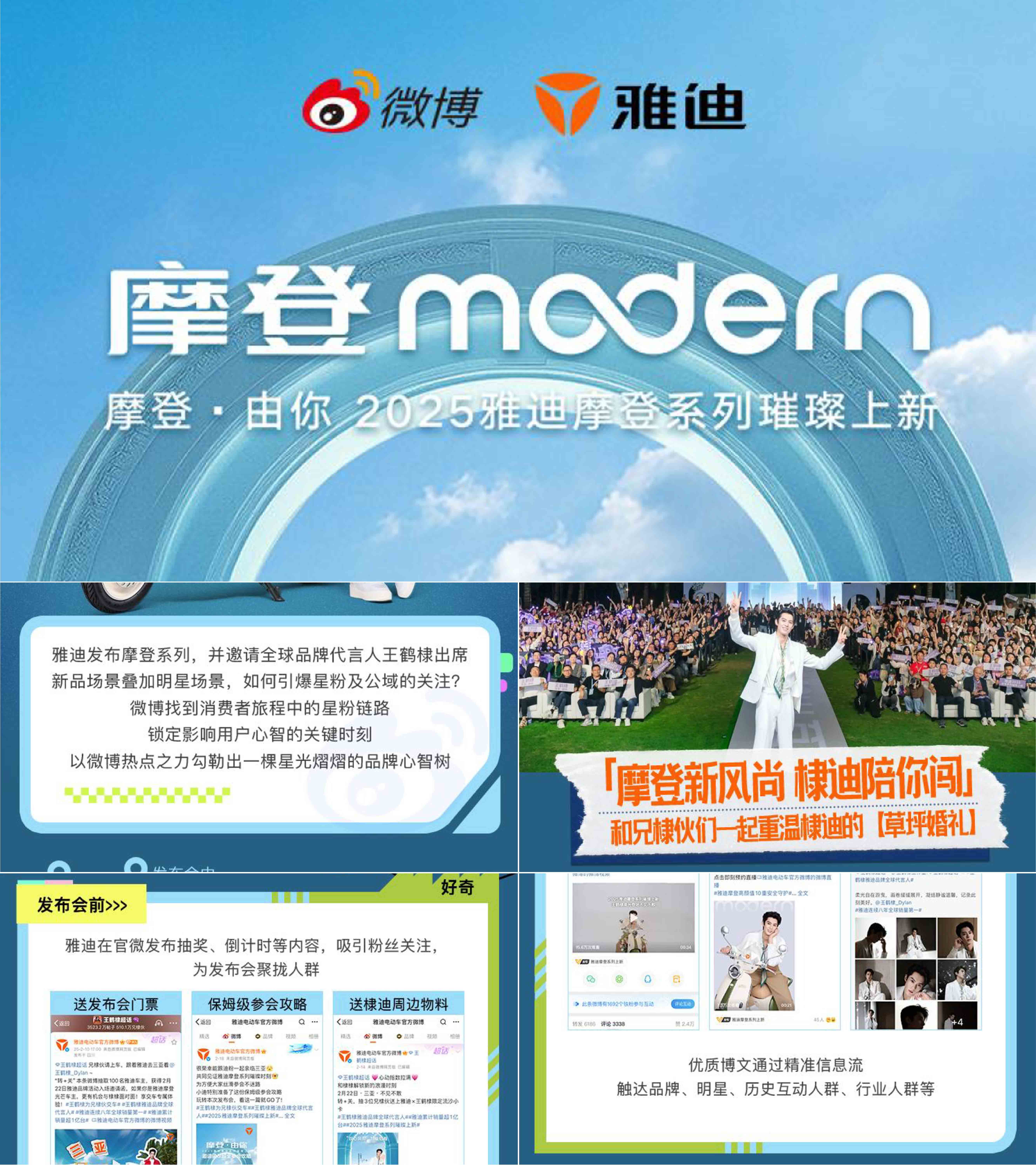 2025雅迪两轮车三亚摩登系列新品发布会微博社媒营销案