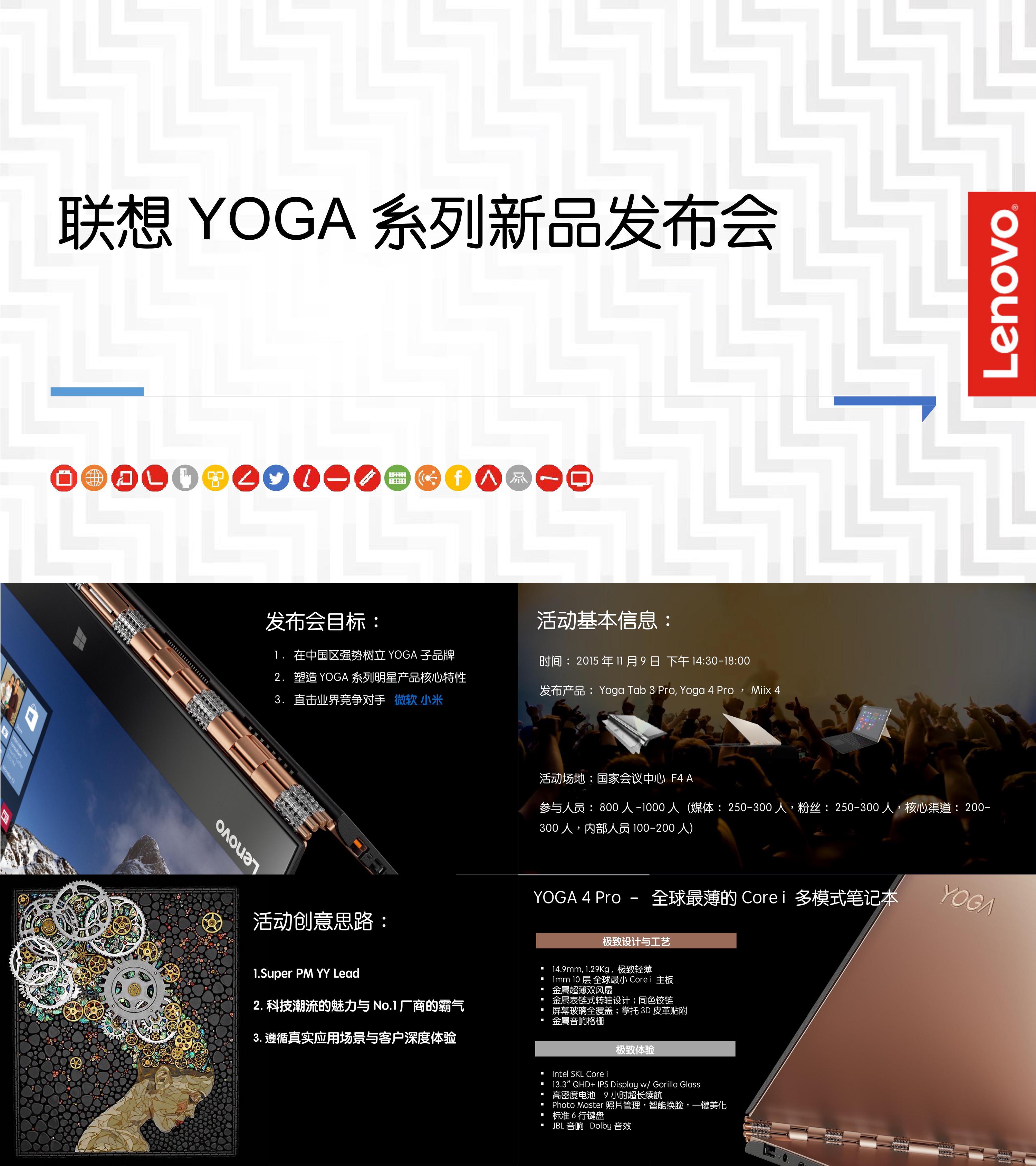 3C数码联想YOGA新品发布会social方案