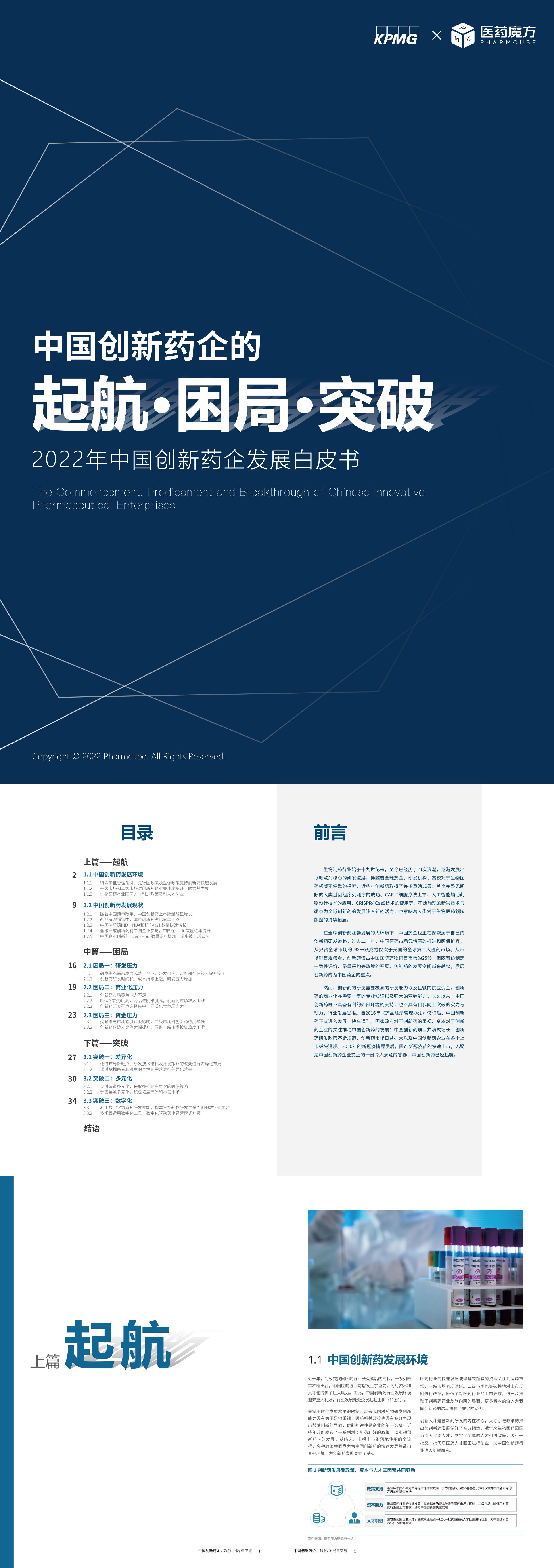 中国创新药企的起航困局与突破医药魔方毕马威