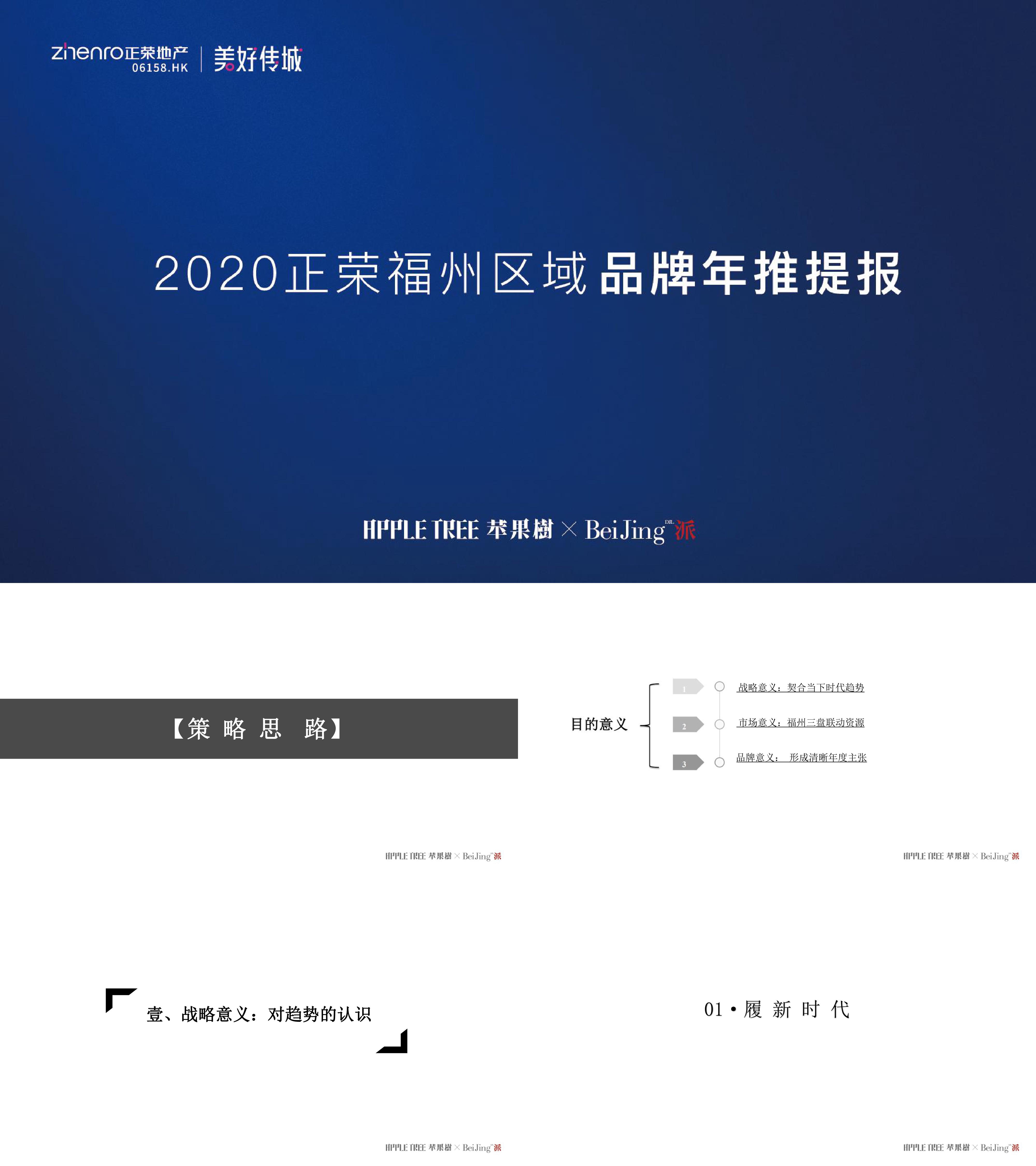 2020正荣品牌福州区域年度推广提案