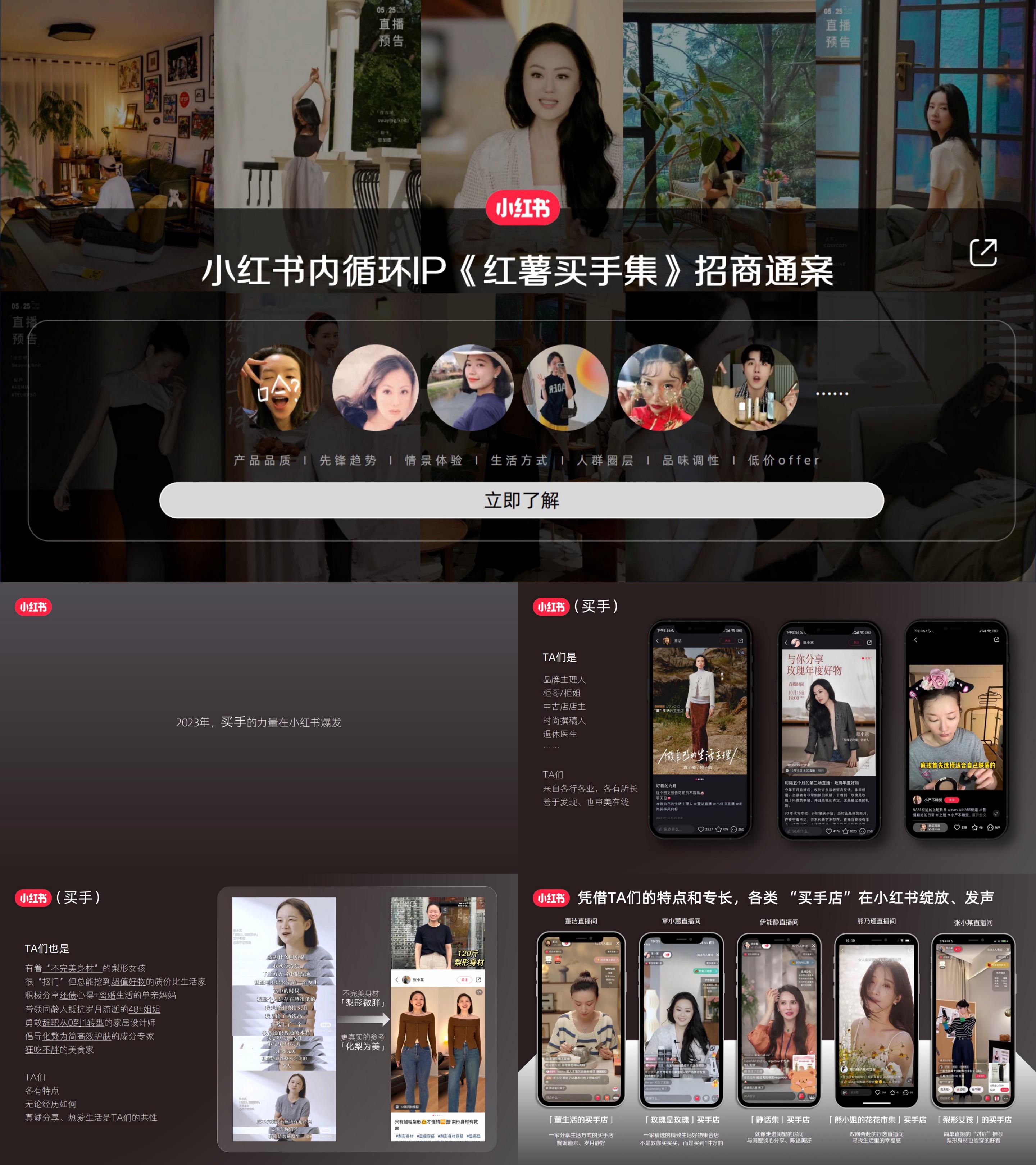小红书内循环IP红薯买手集招商通案