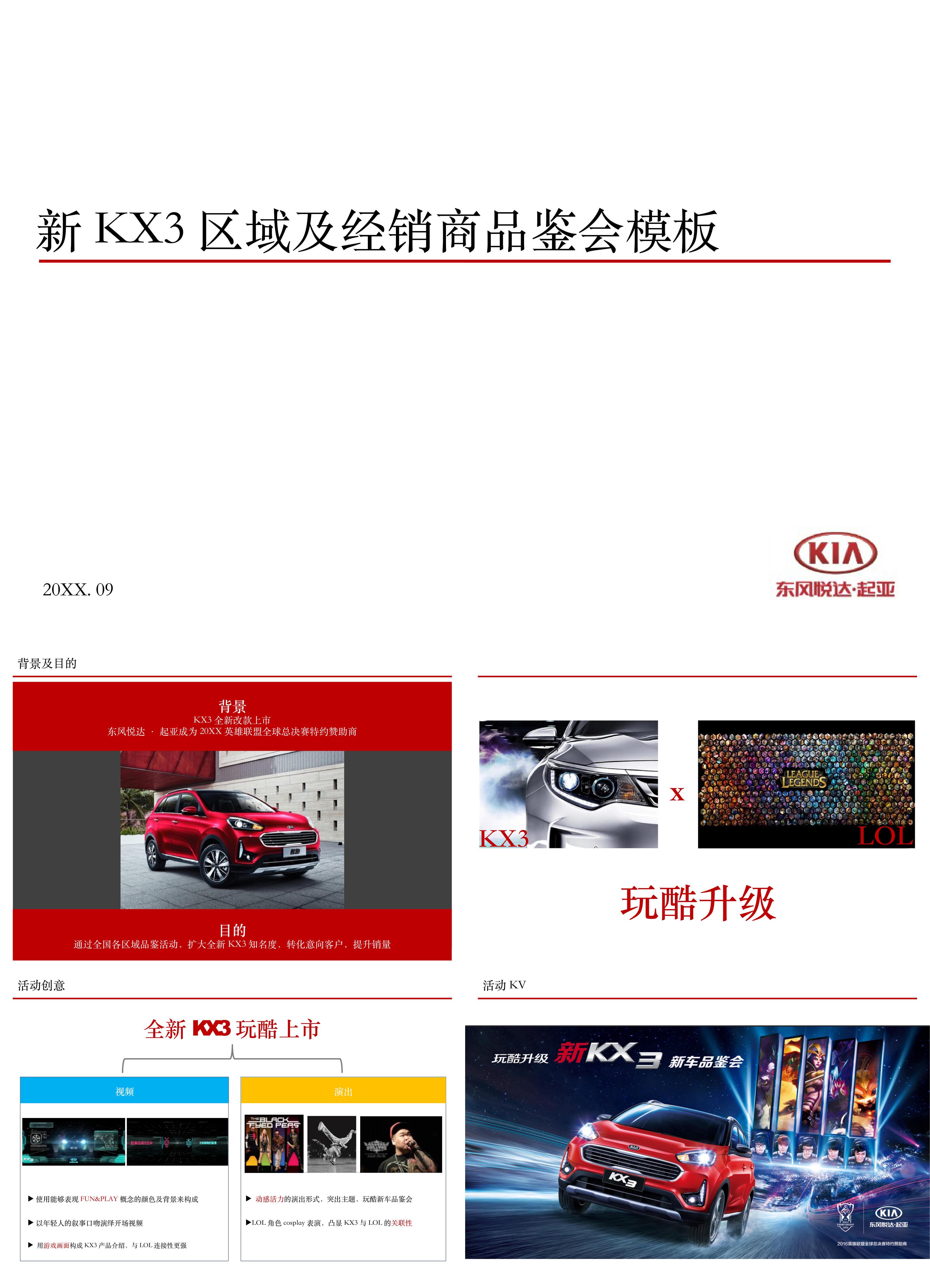 新KX3区域及经销商品鉴会方案