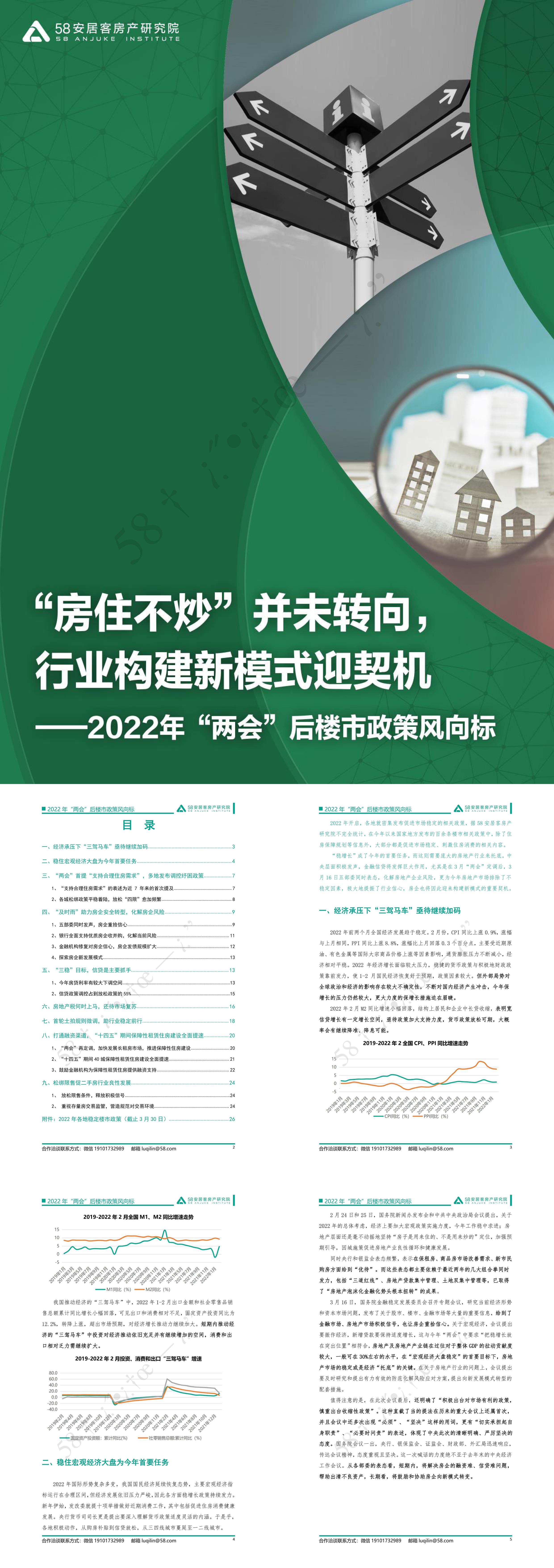 2022年两会后政策风向标58安居客