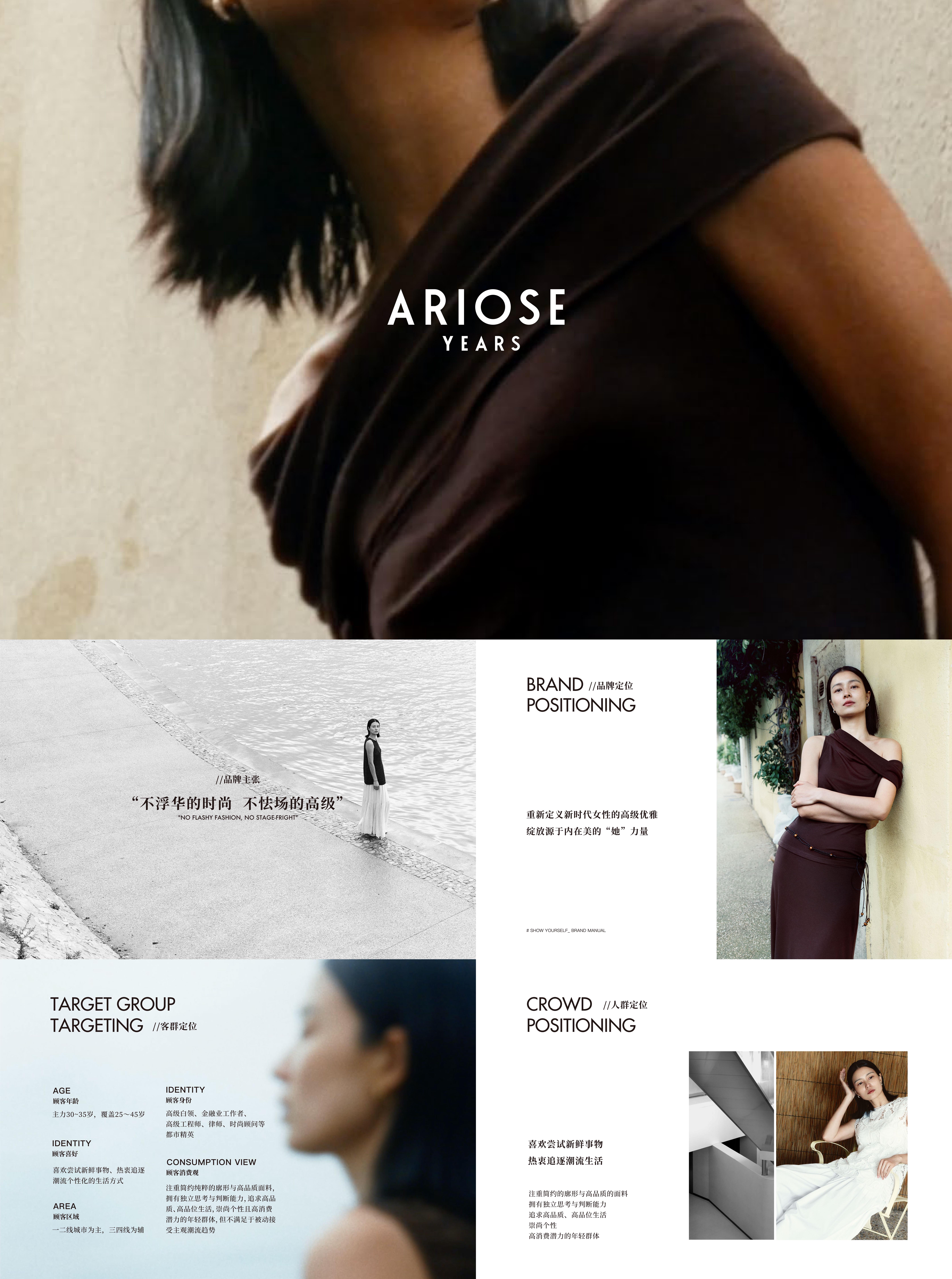 ARIOSEYEARS时尚潮牌女装夏季品牌产品手册