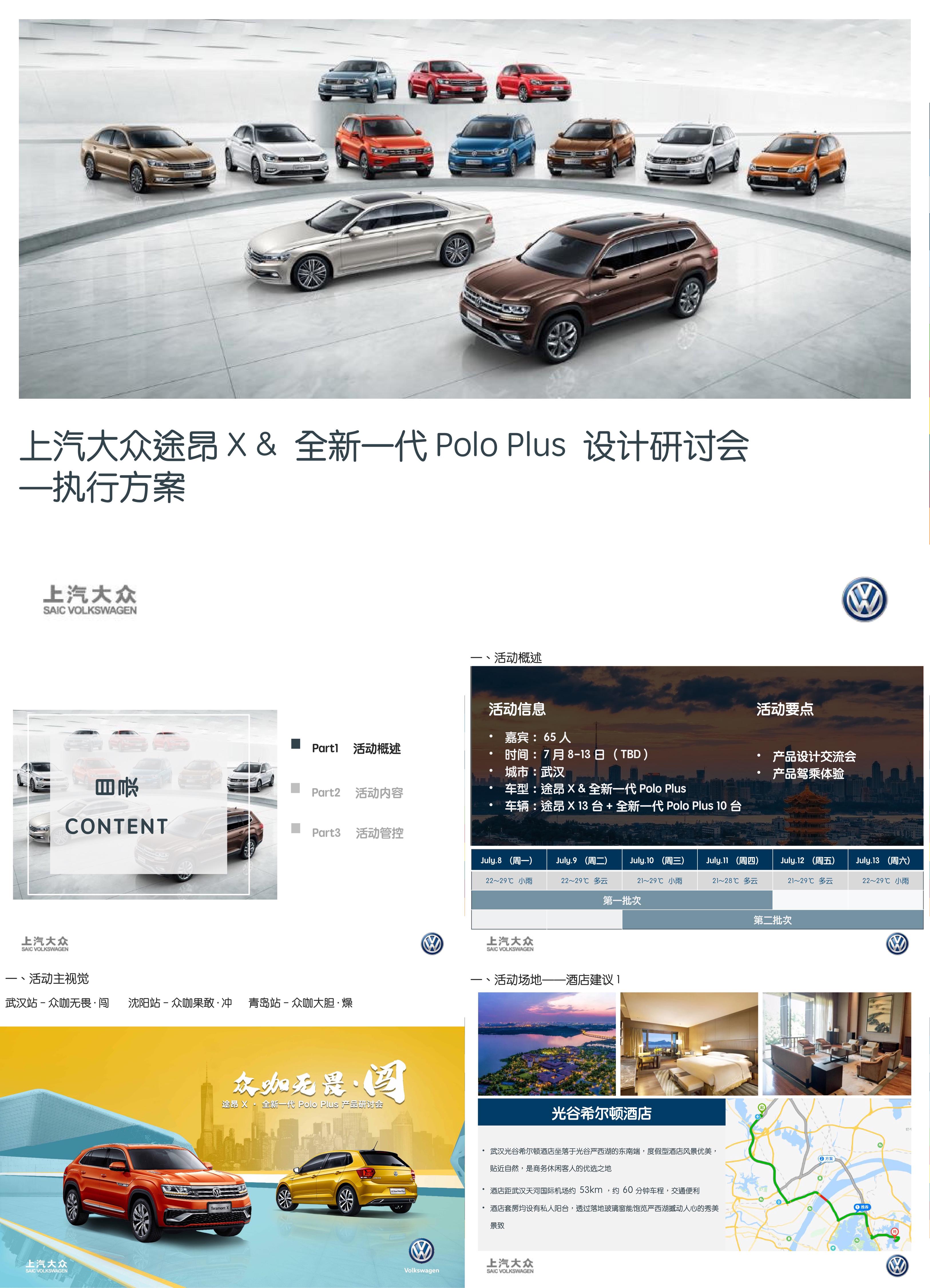 途昂X &全新一代Polo Plus 武汉站执行方案
